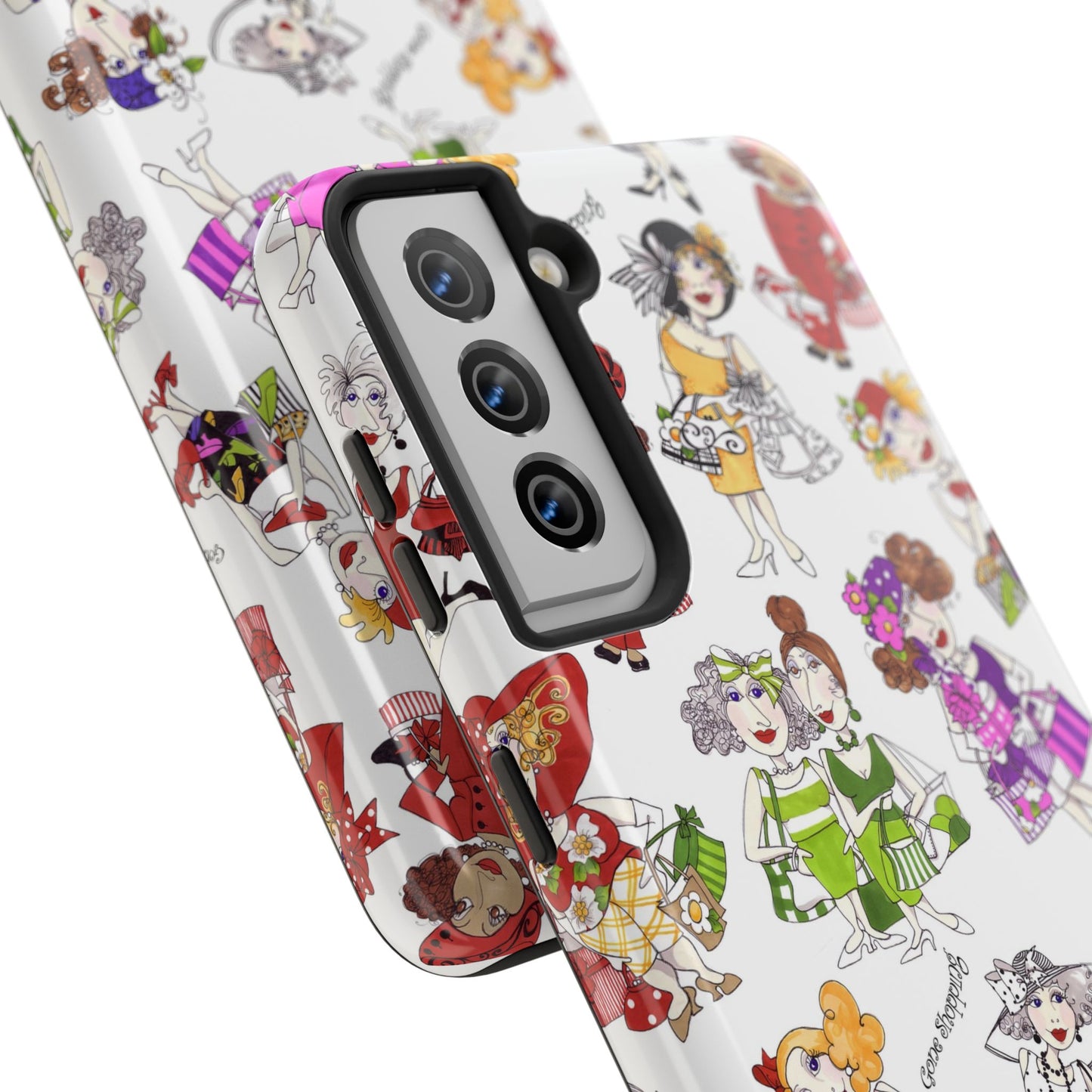 Gone Shopping Tossed White Phone Case