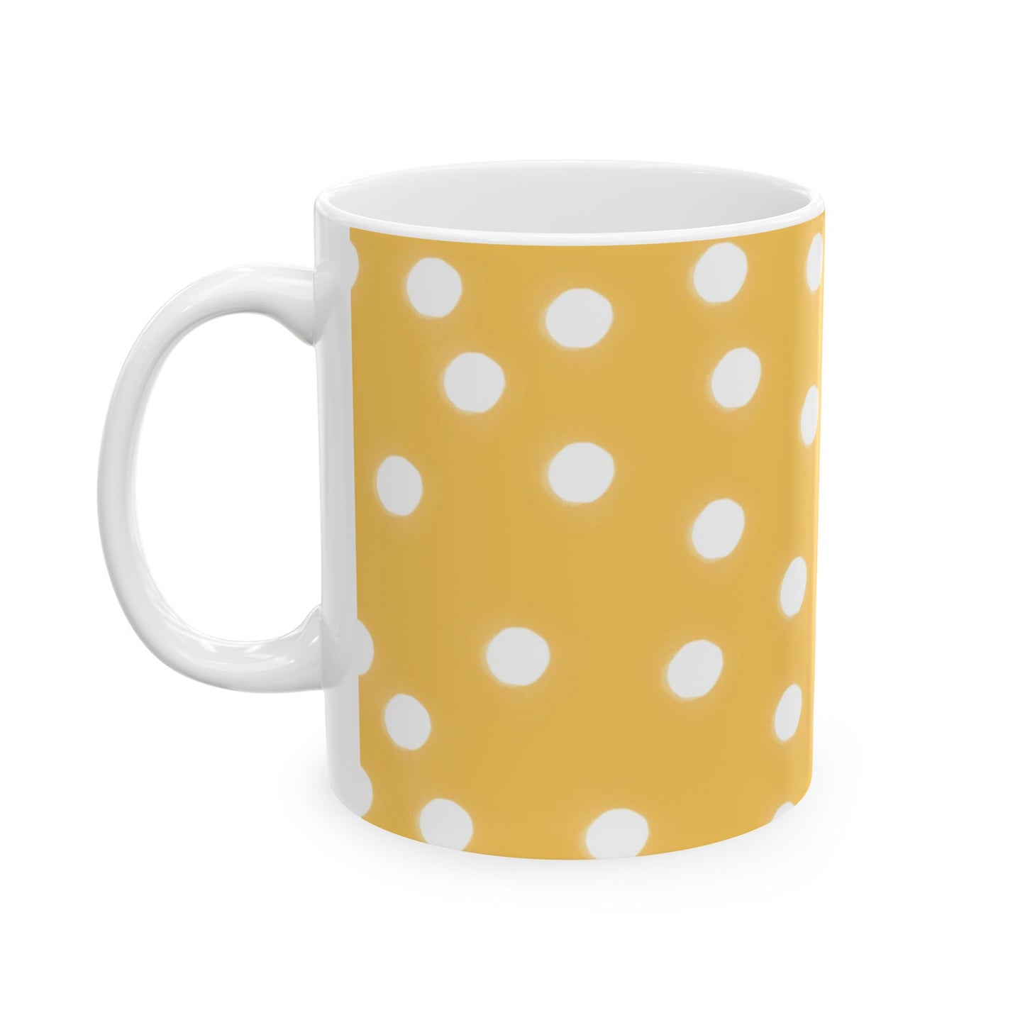 Jumbo Dots Yellow / White Cup