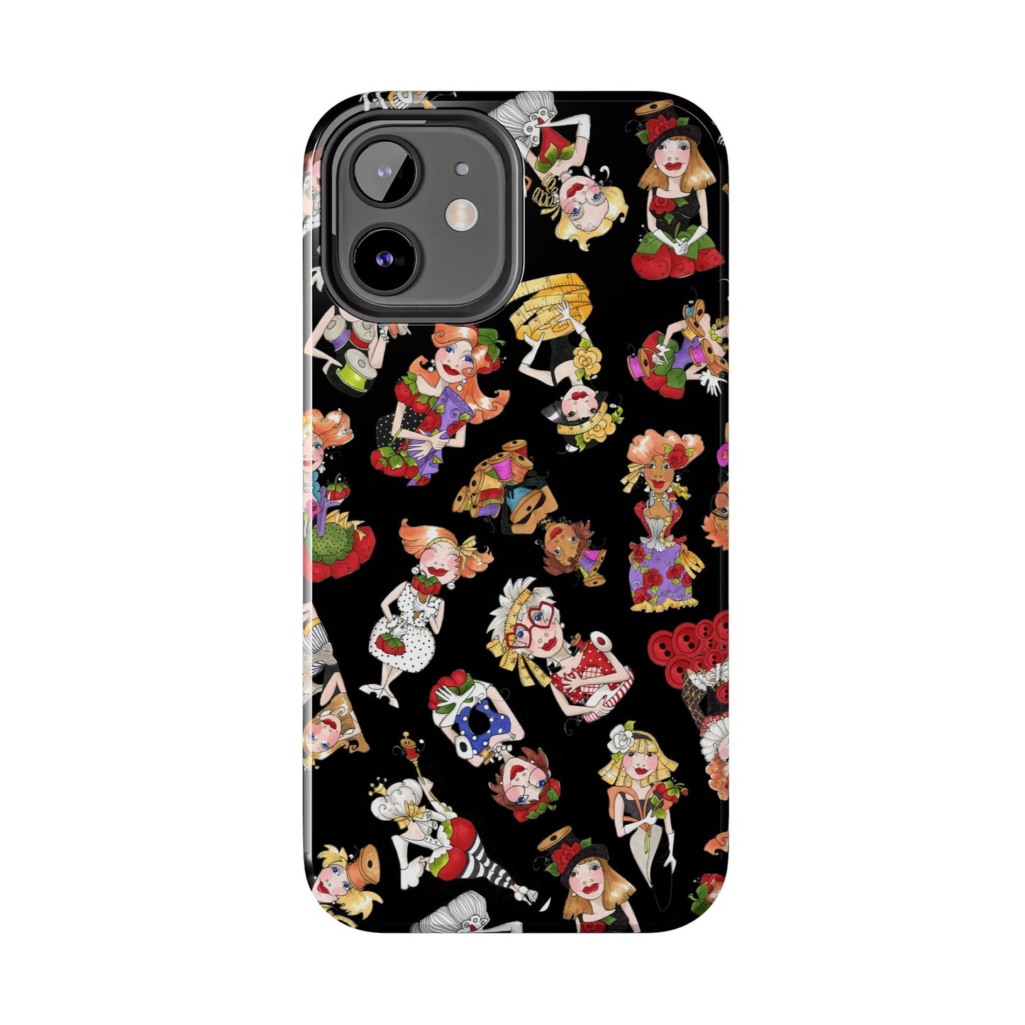 Curious Toss Black Phone Case