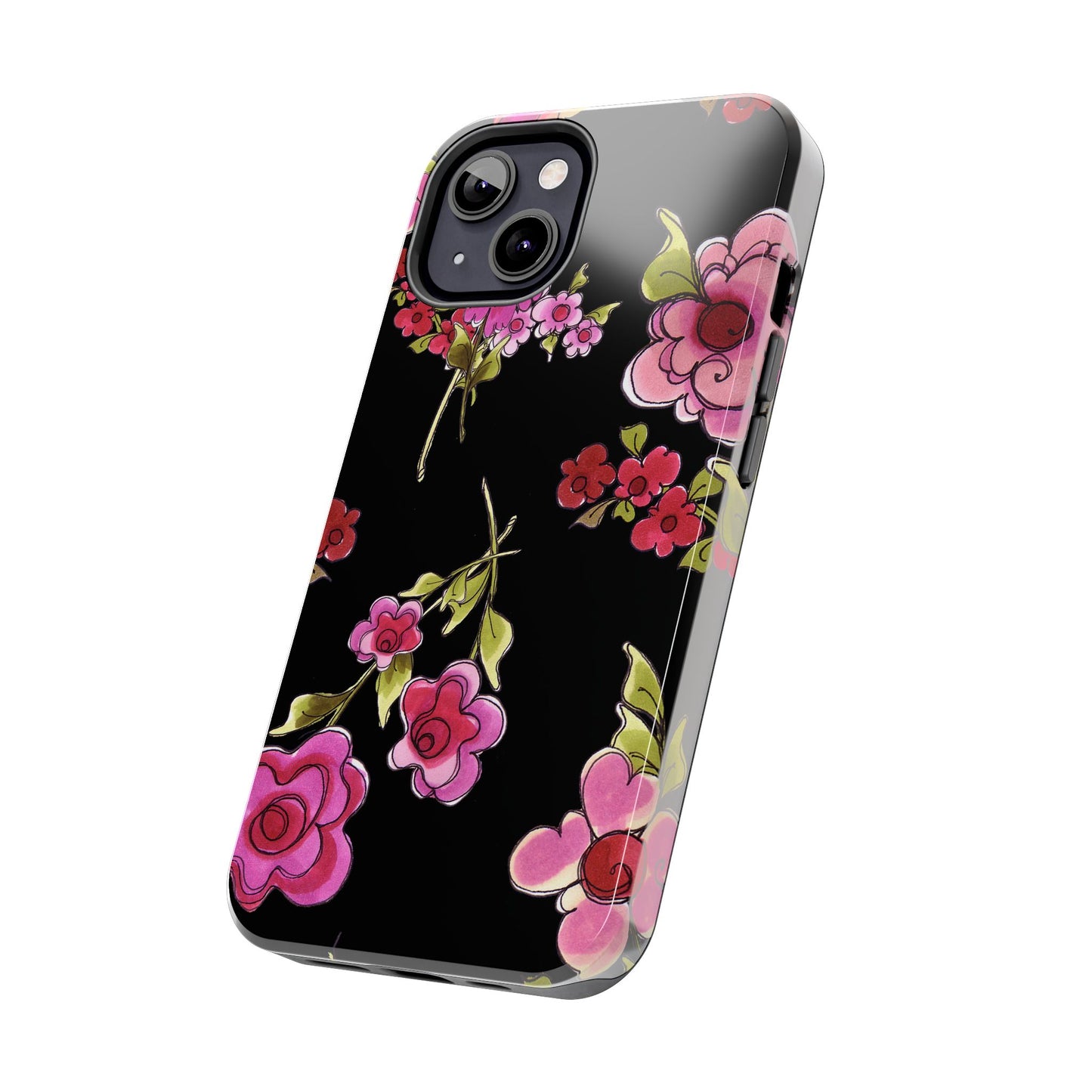 Jumbo Floral Black Phone Case