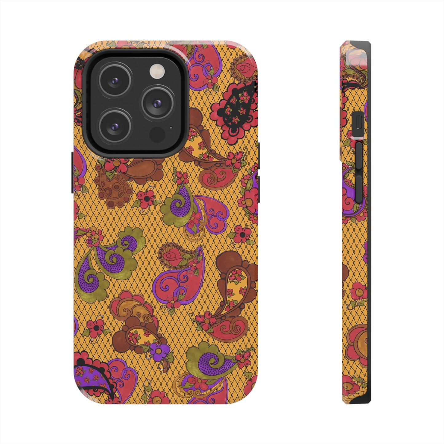 Posie Paisley Gold Phone Case