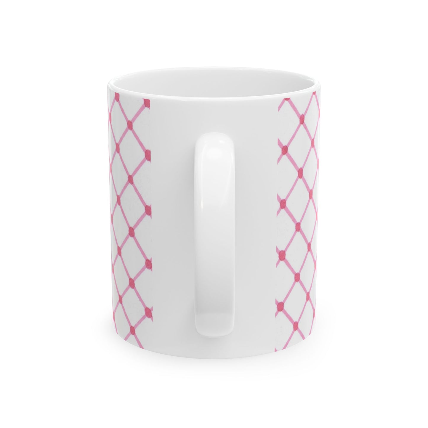 Cyclone Fence White / Pink Cup