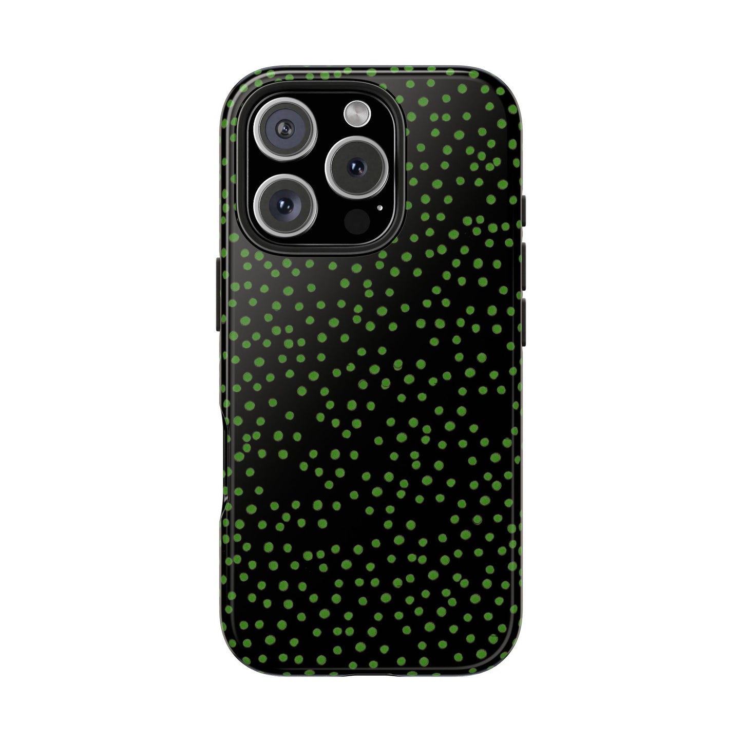 Dinky Dots Black / Green Phone Case
