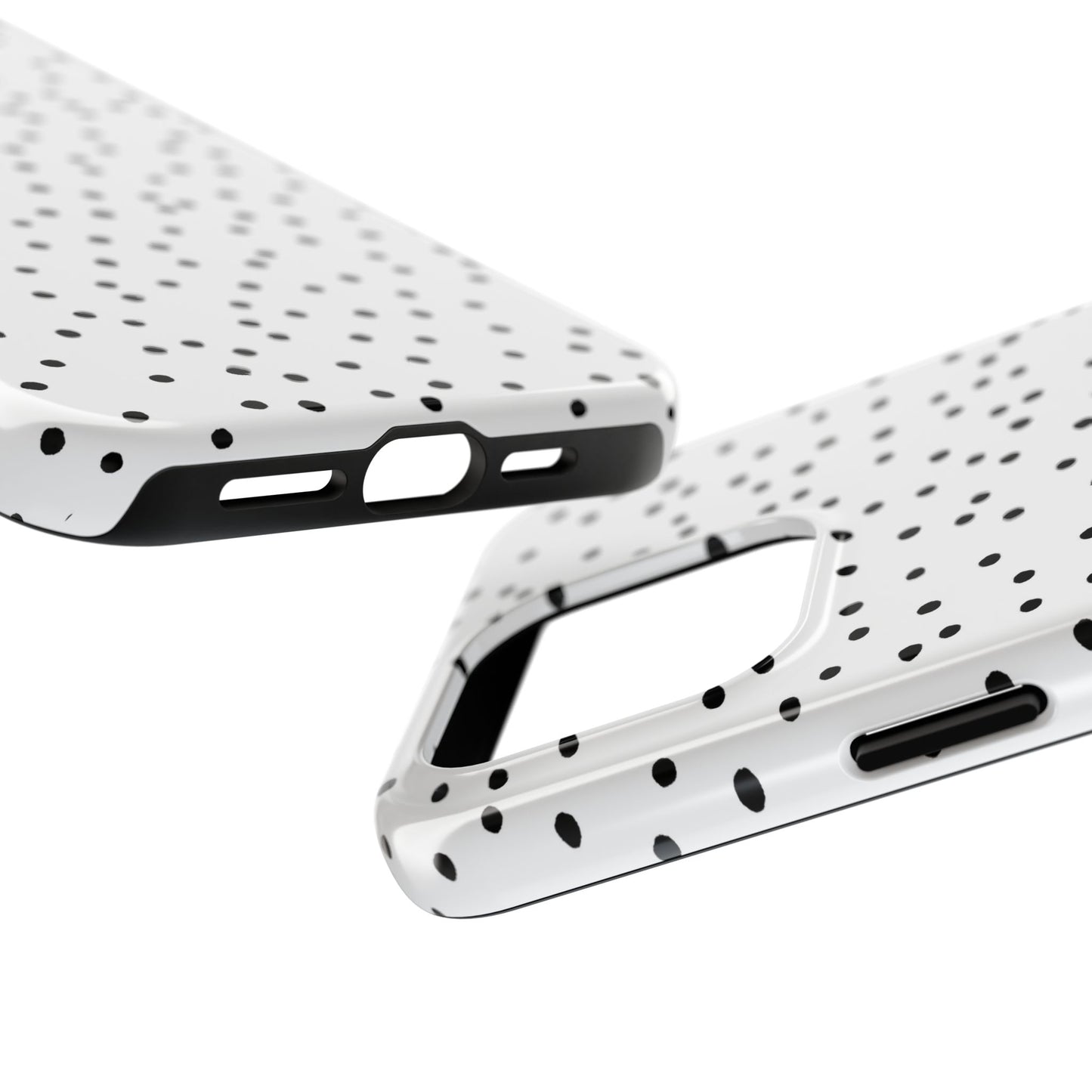 Dinky Dots White / Black Phone Case