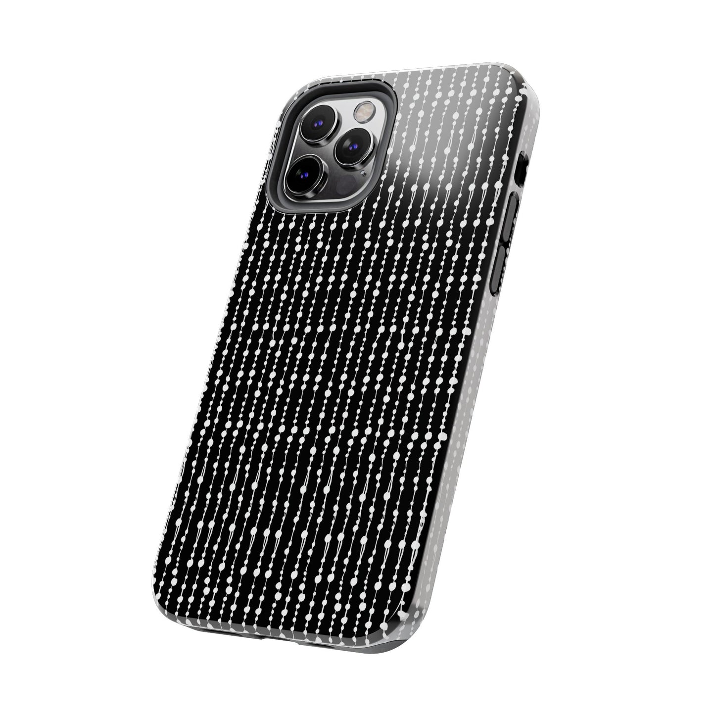 Beaded Curtain Black / White Phone Case