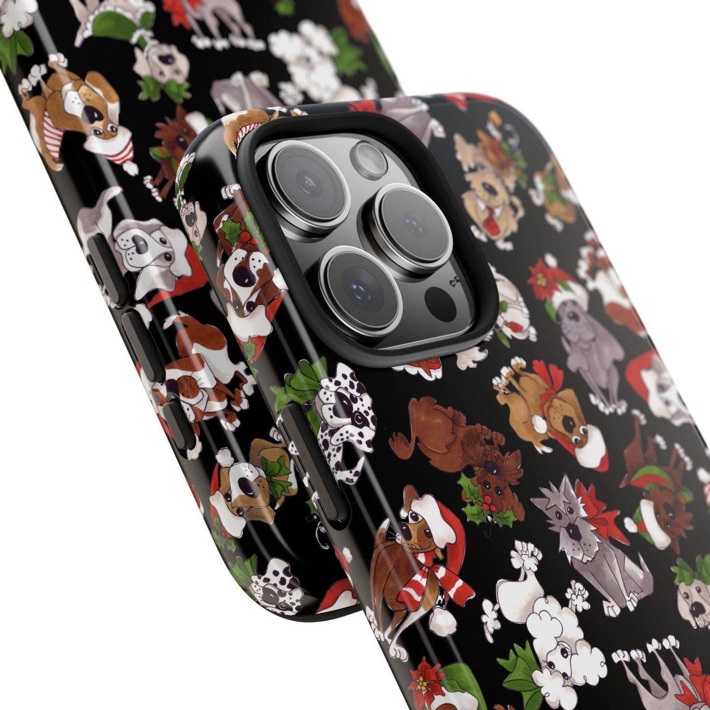 Doggie Toss Black Phone Case