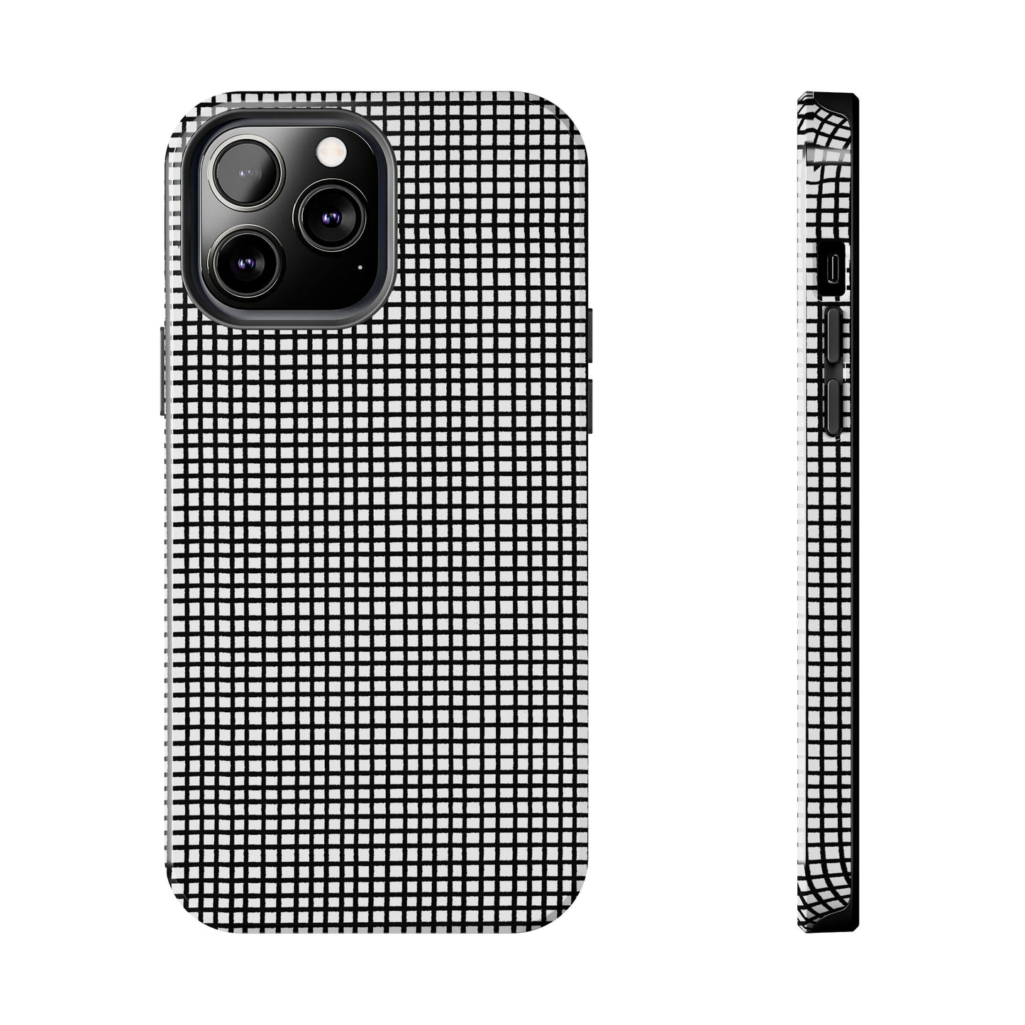 Chipper Check Black Phone Case