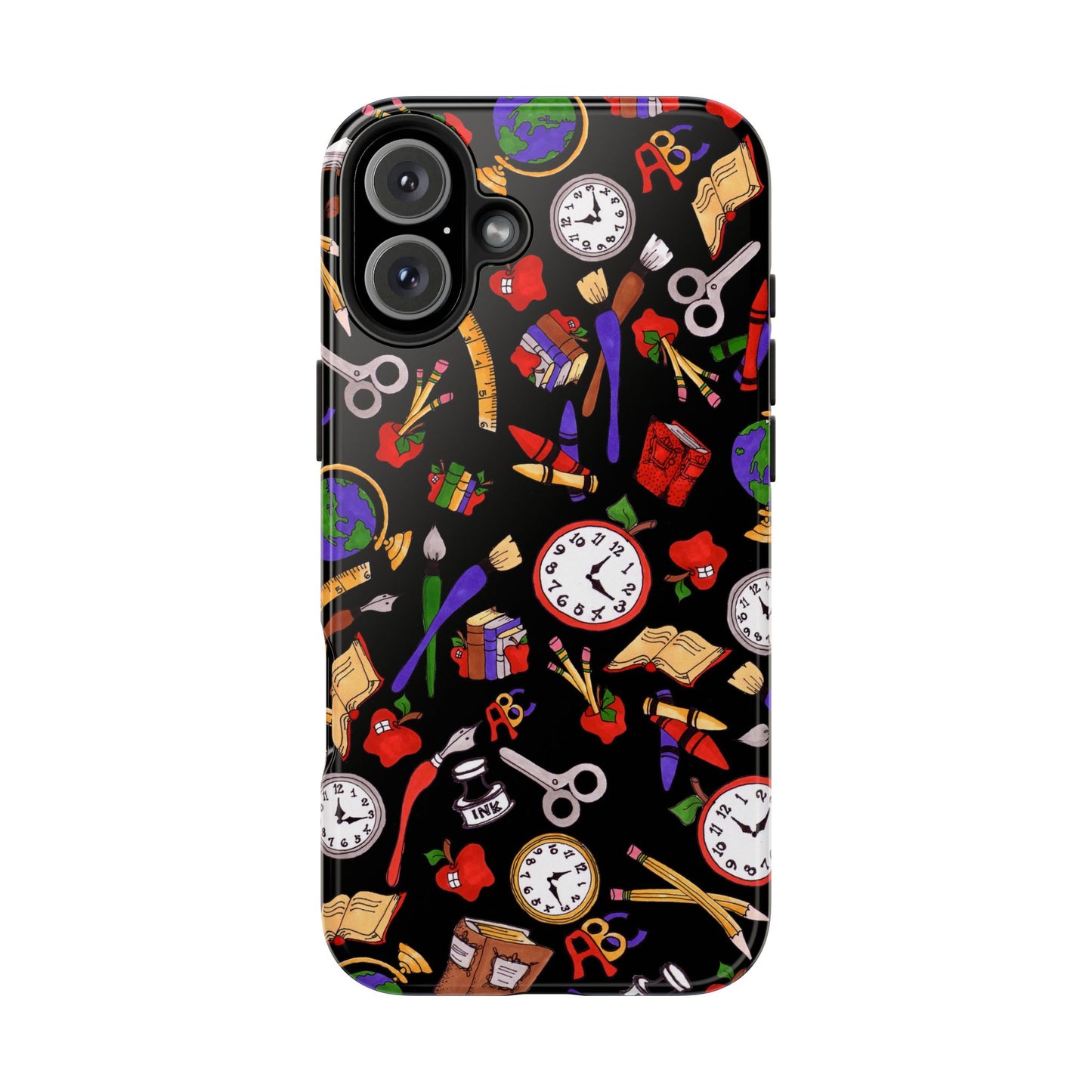 School Stuff Black Phone Case