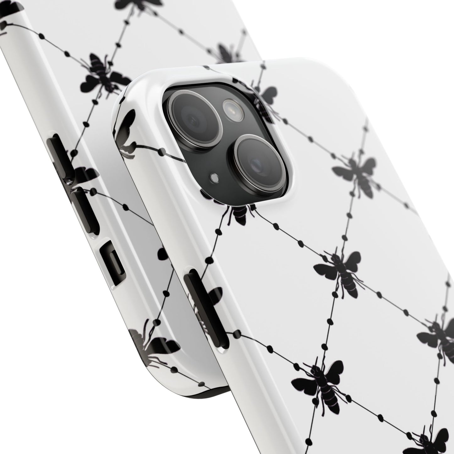 Beaded Bees White Phone Case