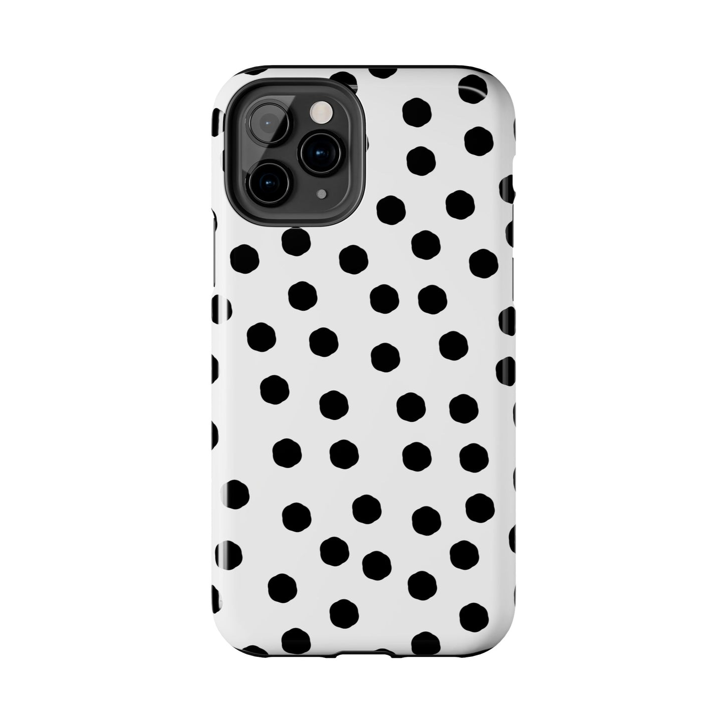 Jumbo Dots White / Black Phone Case