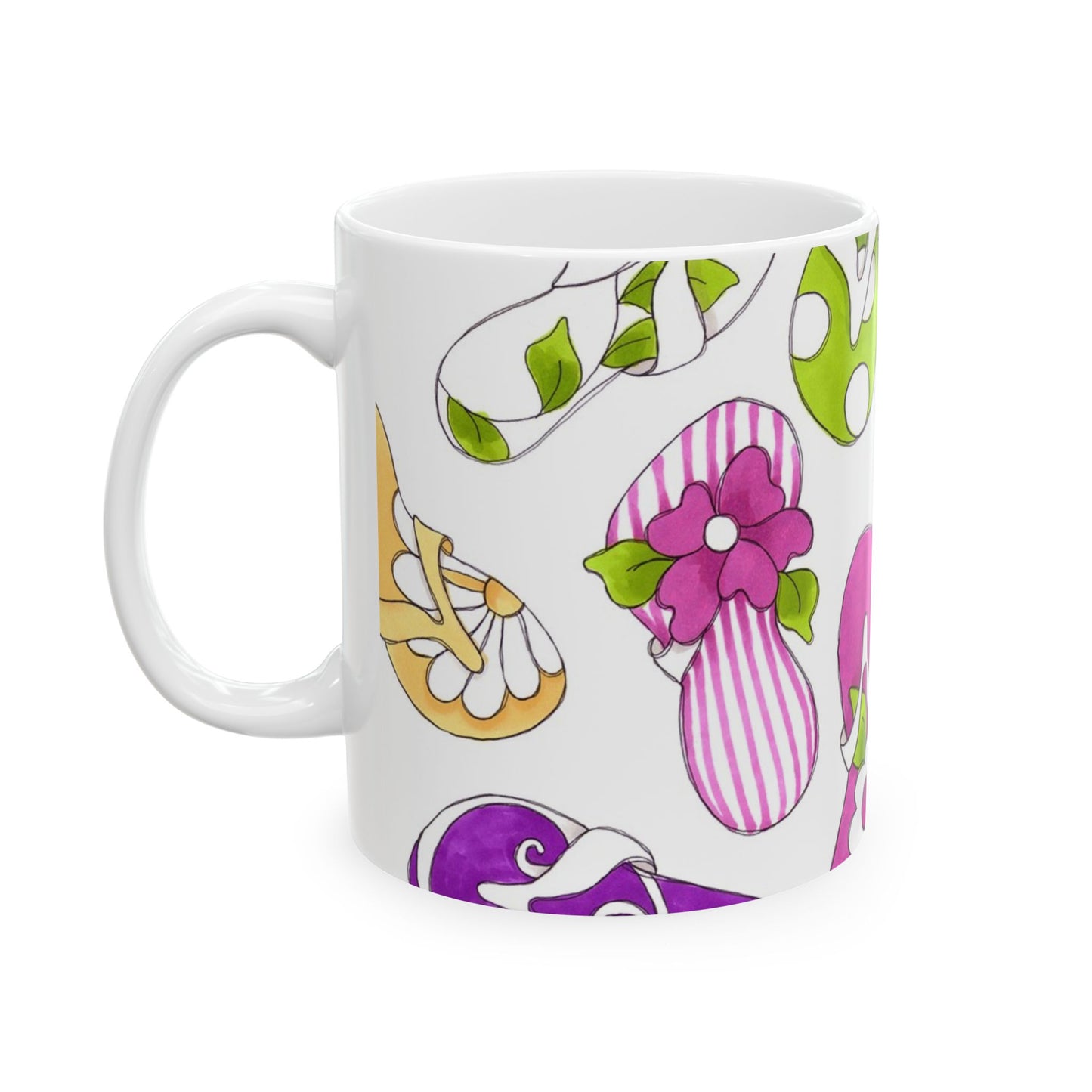 Flip Flops White Cup