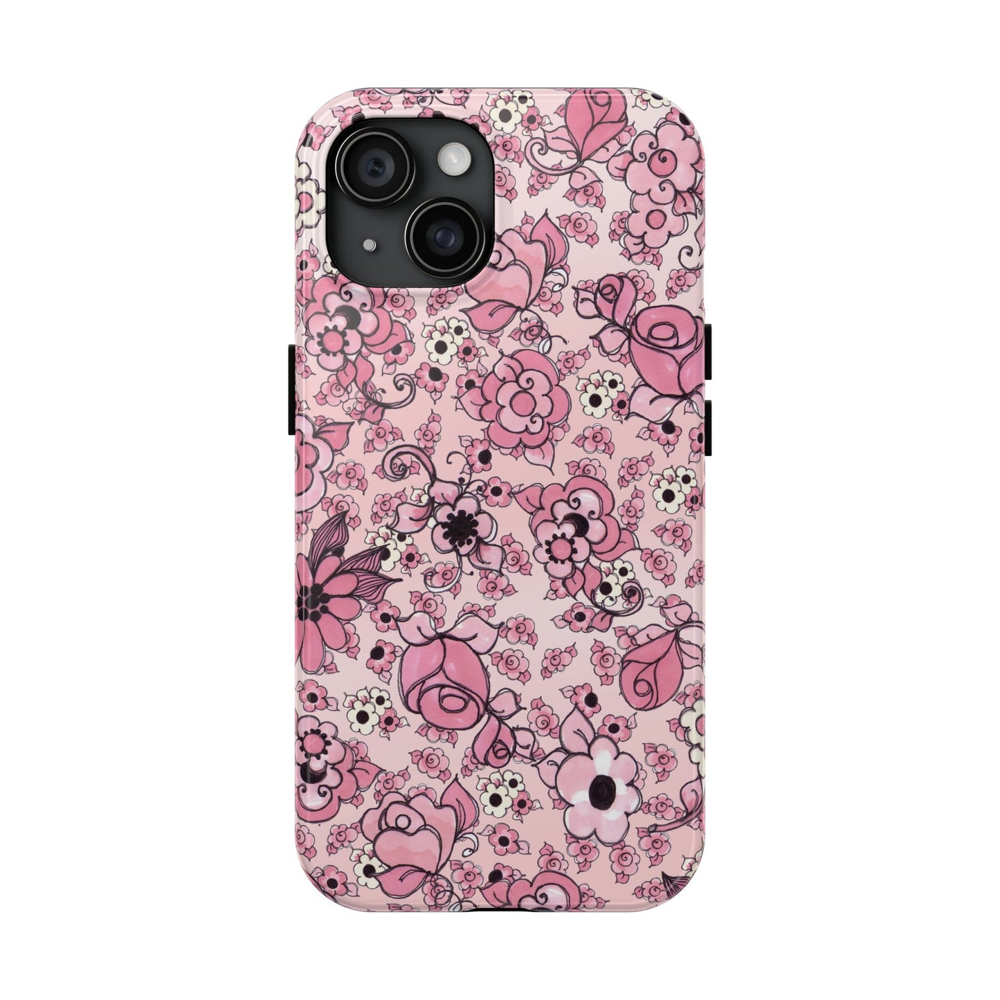 Profuse Posies Pink Phone Case