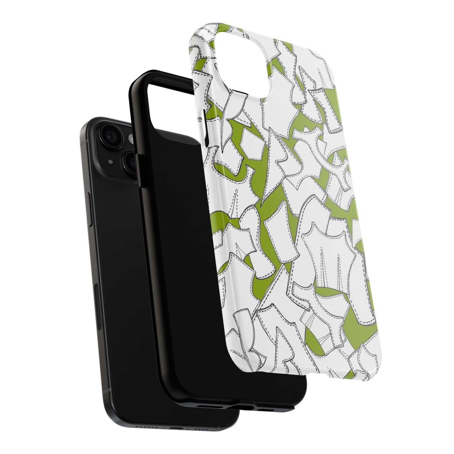 Pattern Pieces Chartreuse Phone Case