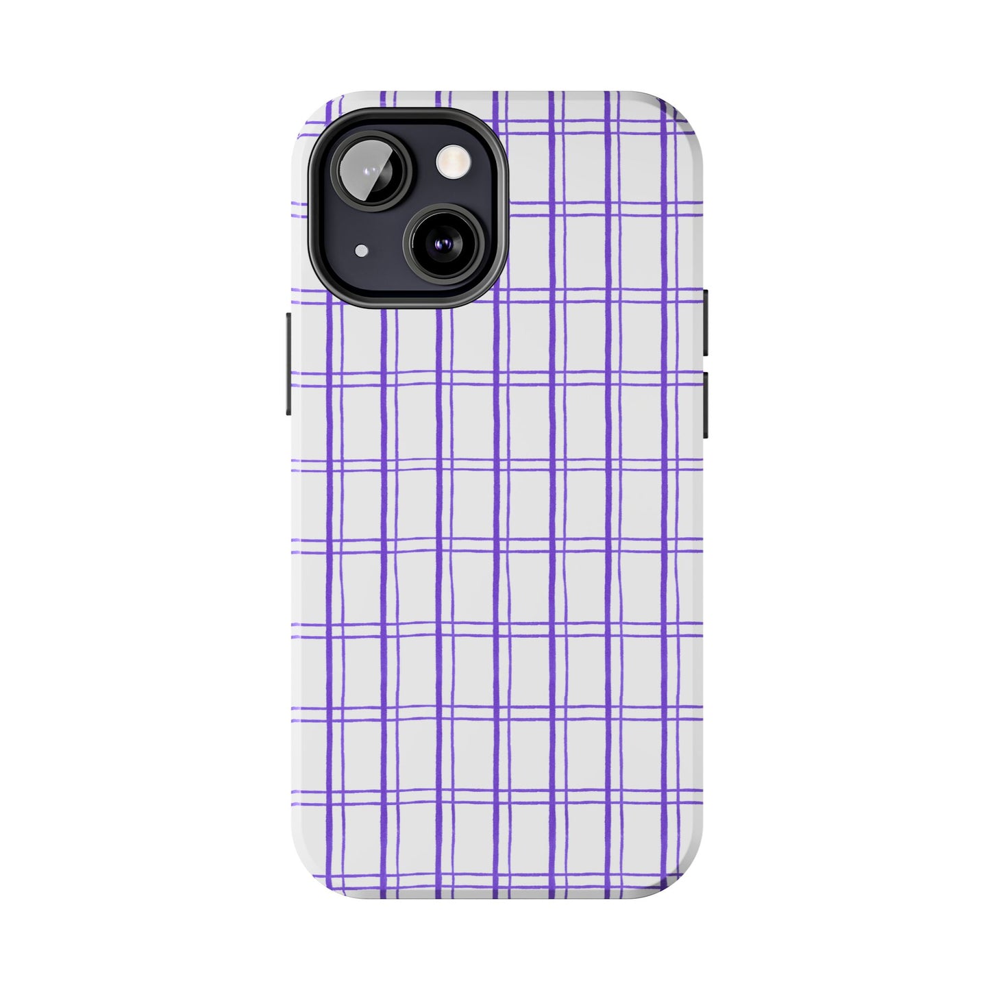 Kitchen Plaid White / Blue Phone Case