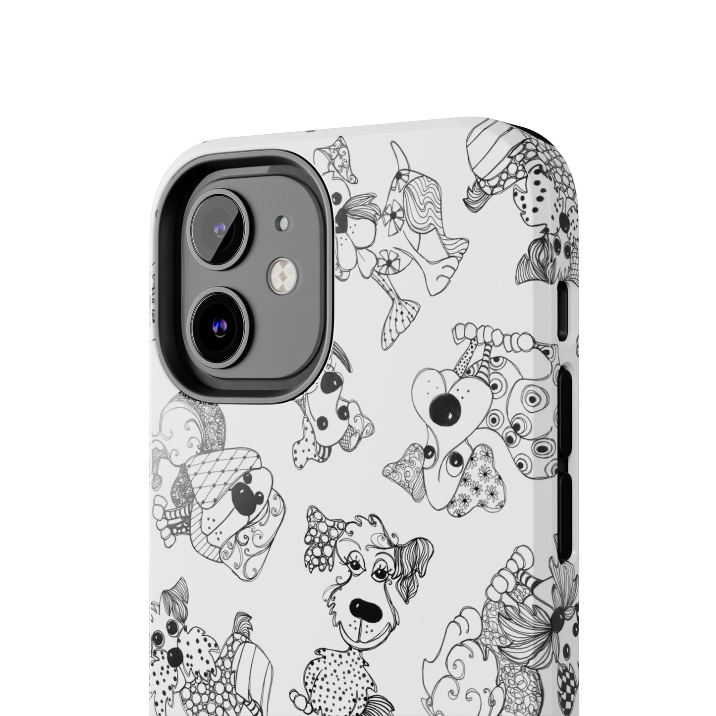 Doodle Dogs White Phone Case