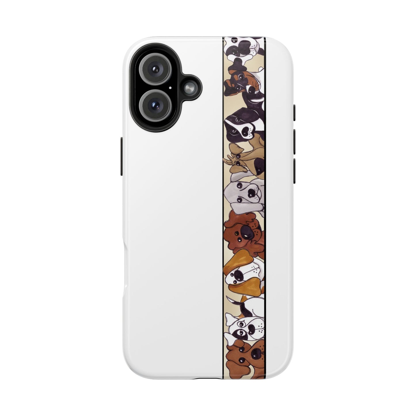 Doggie Delight Border Phone Case