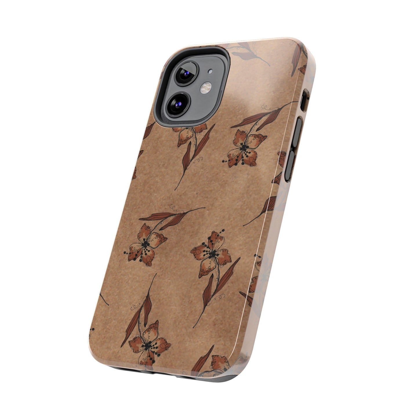 Brown Buds Phone Case