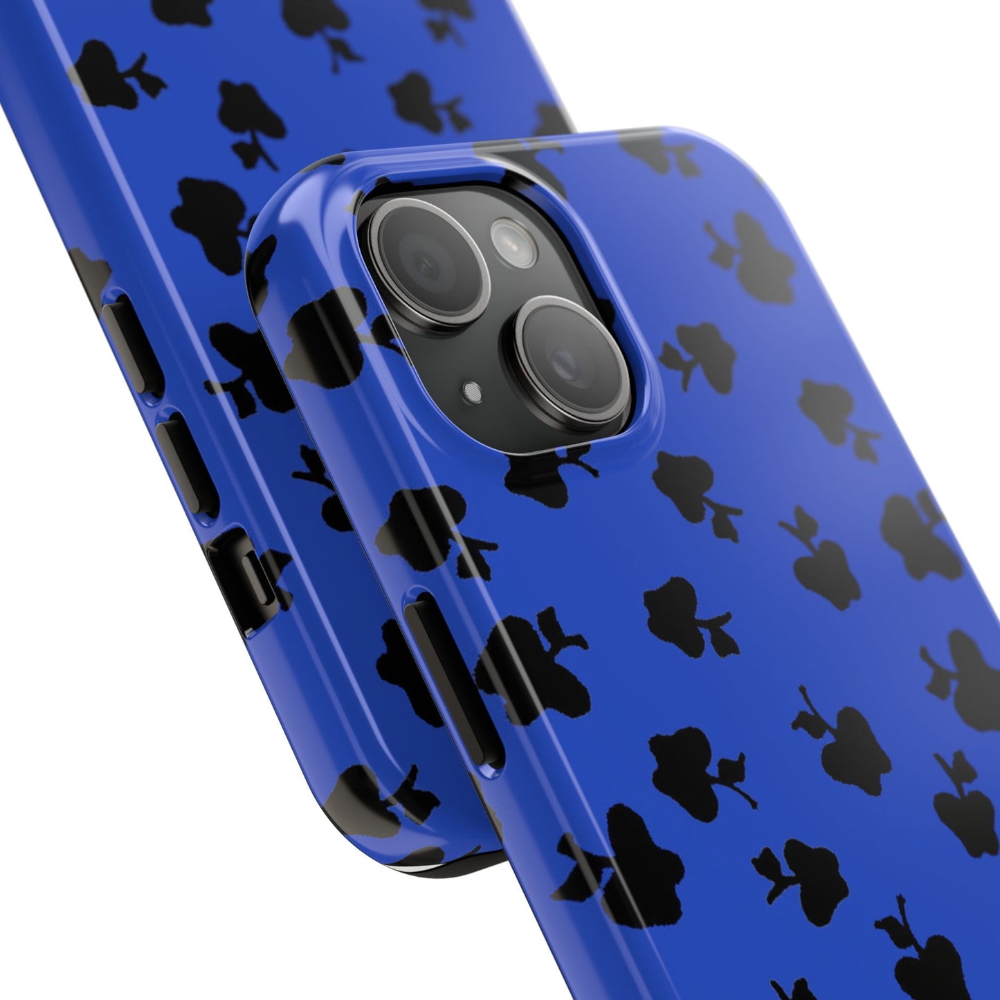 Happy Apples Blue / Black Phone Case