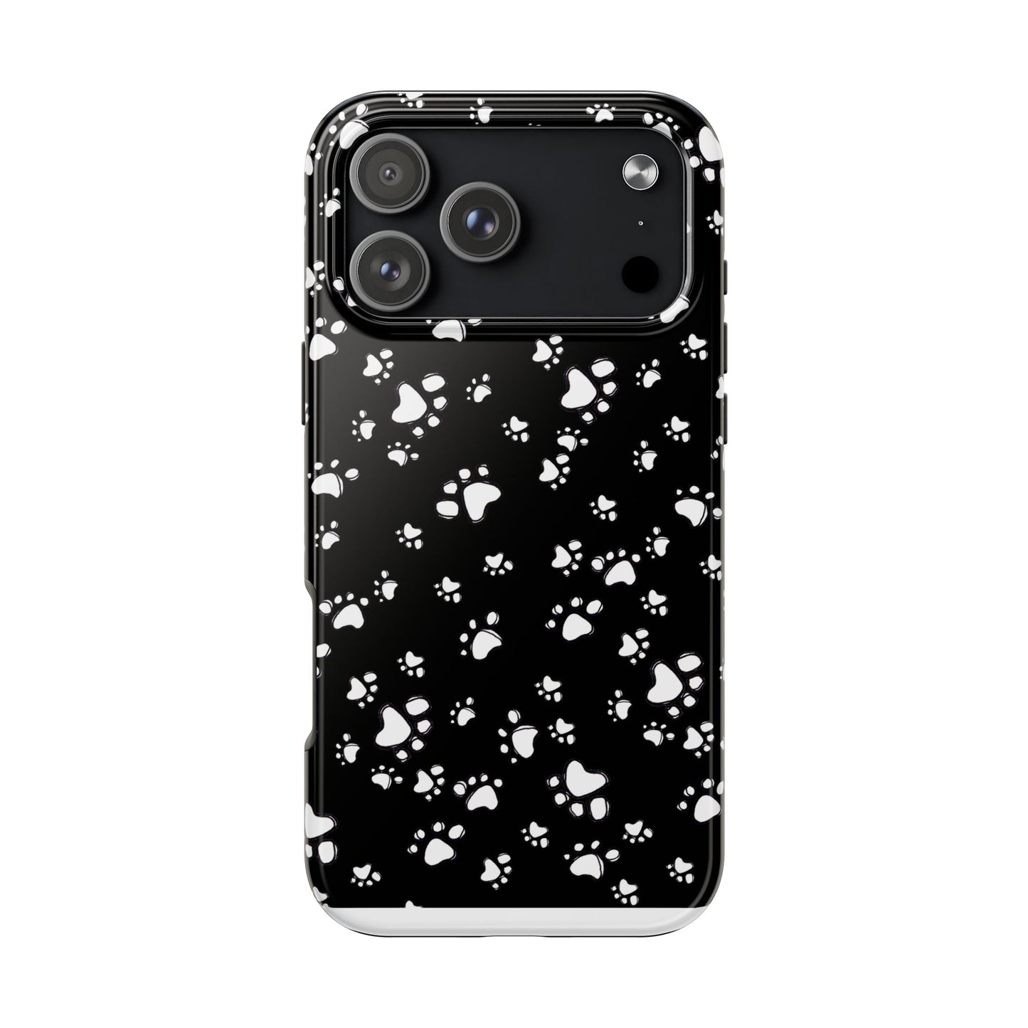 Paw Flakes Black Phone Case
