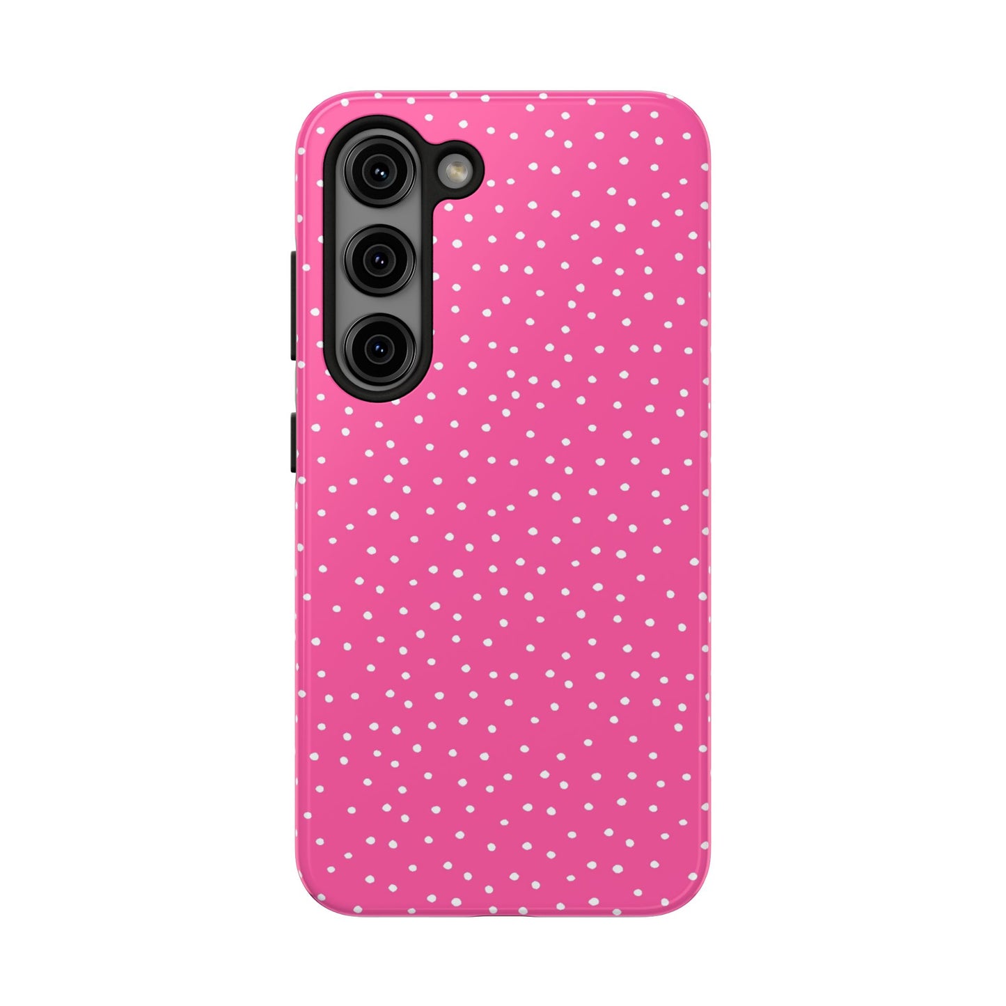 Dinky Dots Bright Pink / White Phone Case