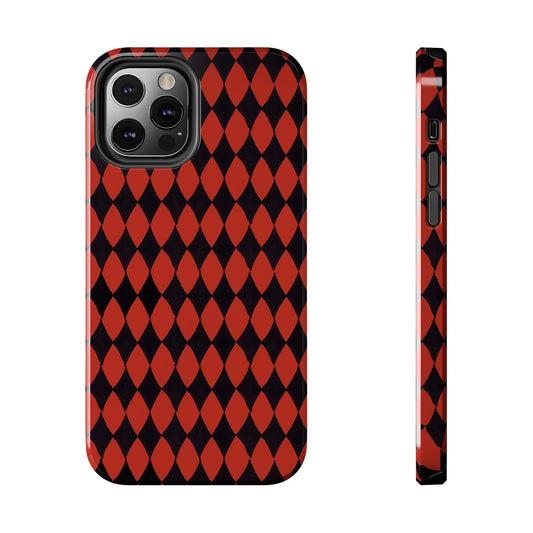 Diamond Red / Black Phone Case