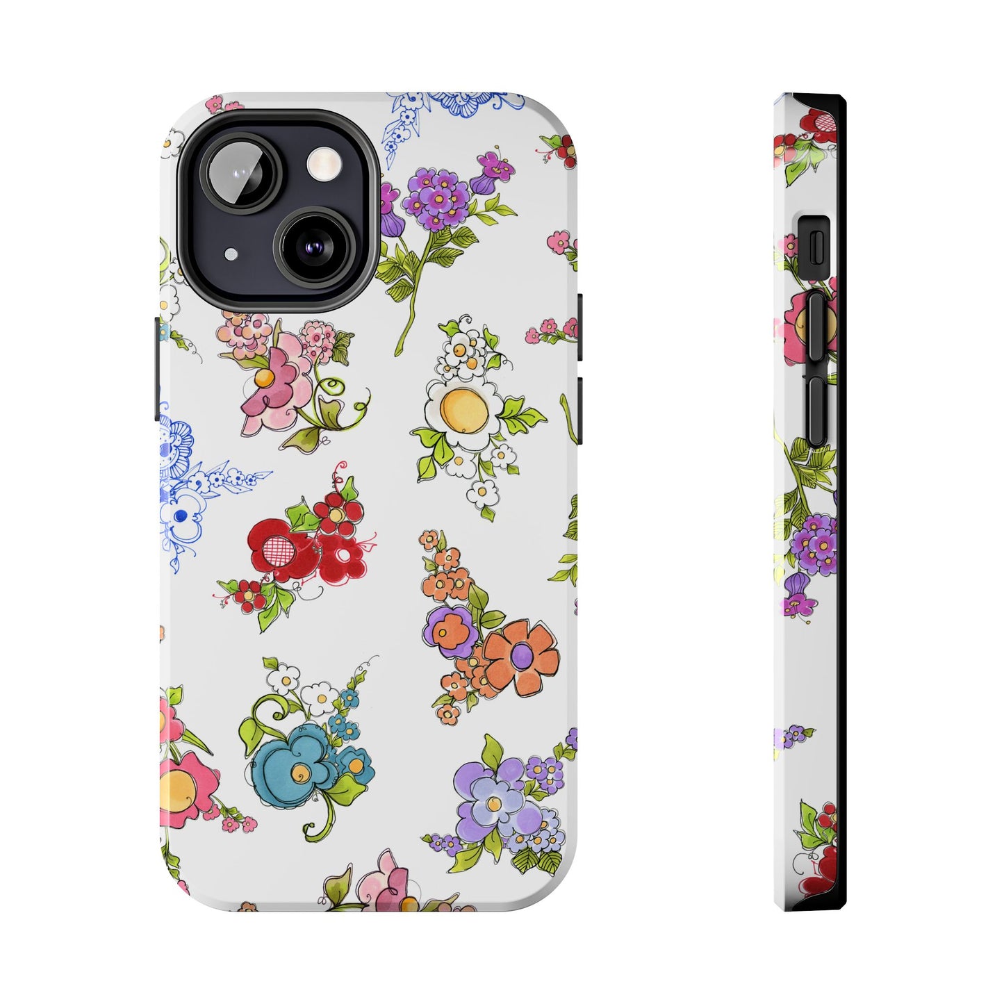 Mixed Bouquets White Phone Case