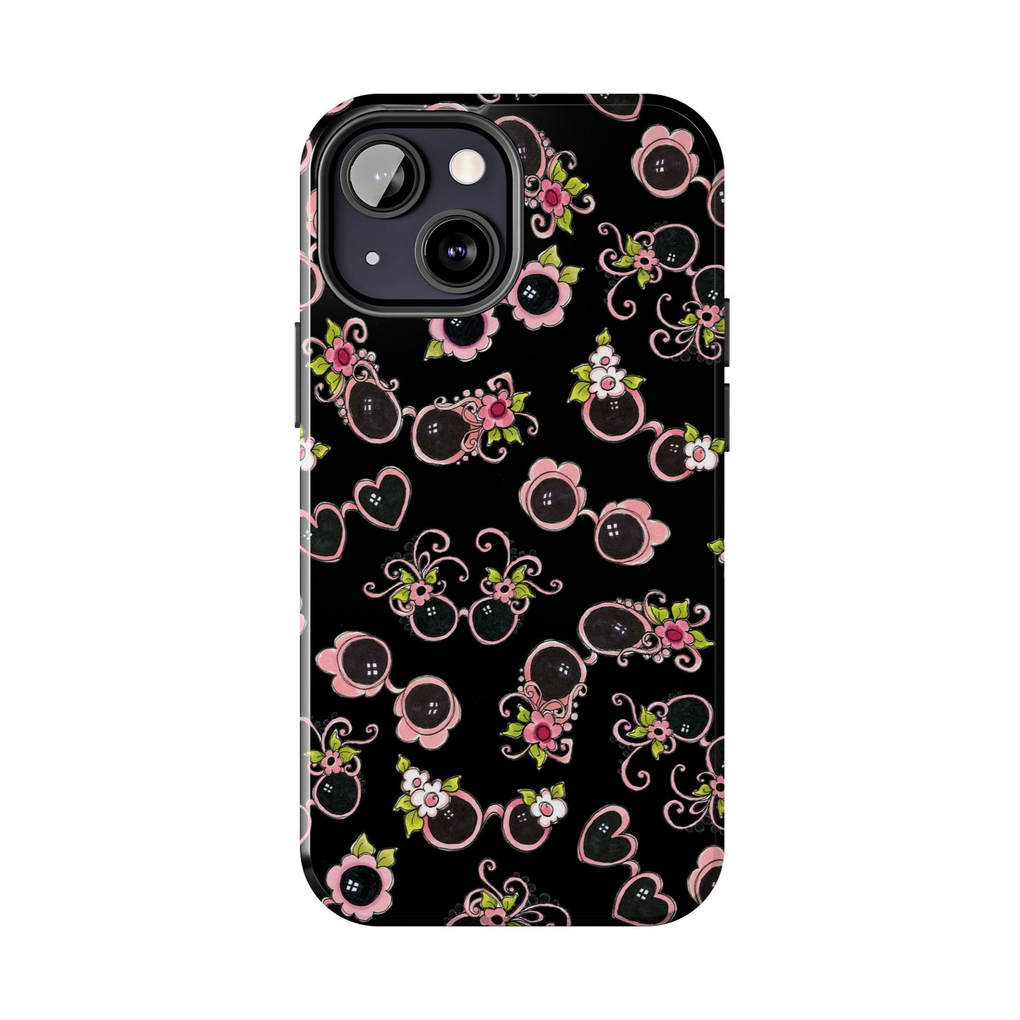 Tossed Shades Black Phone Case