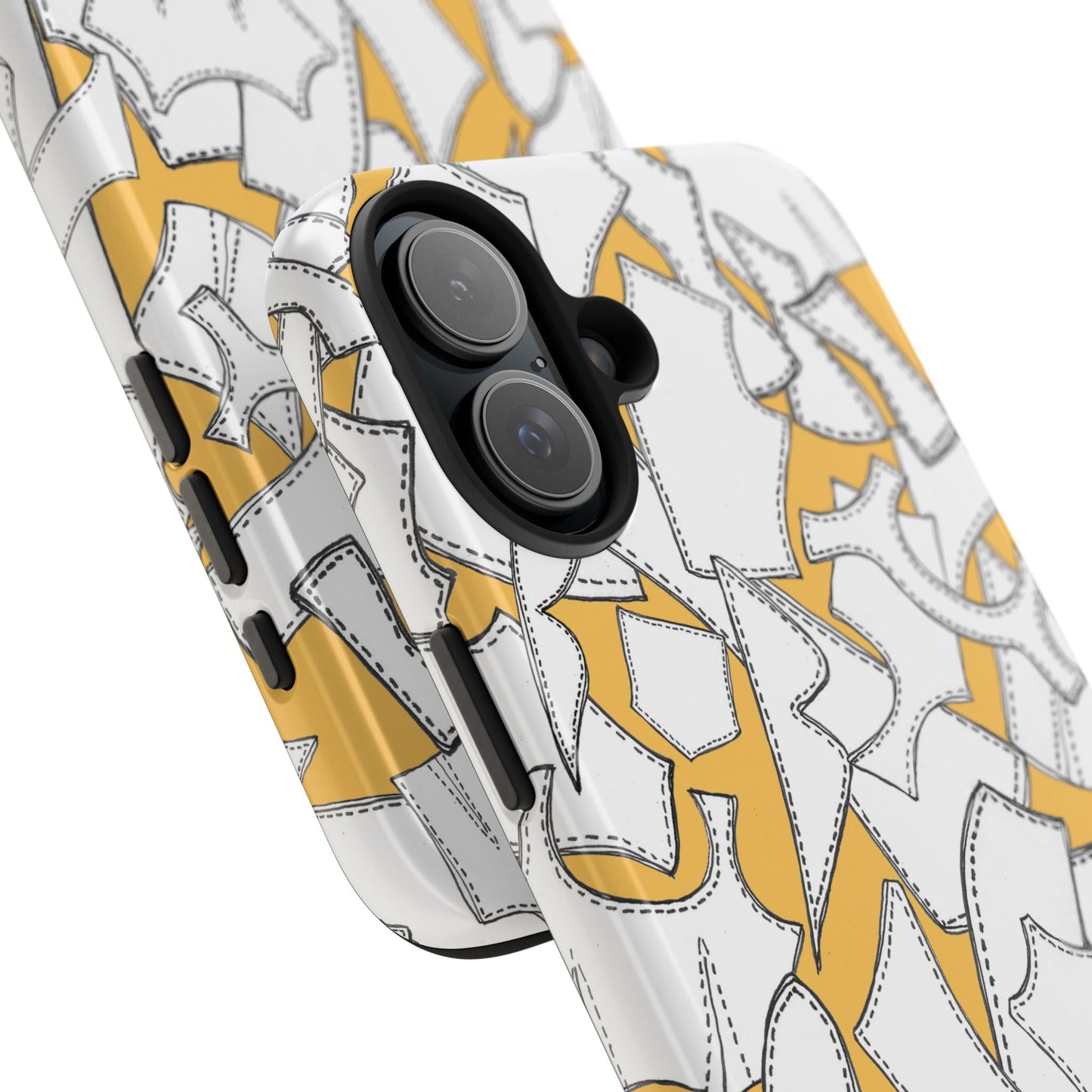 Pattern Pieces Yellow Phone Case