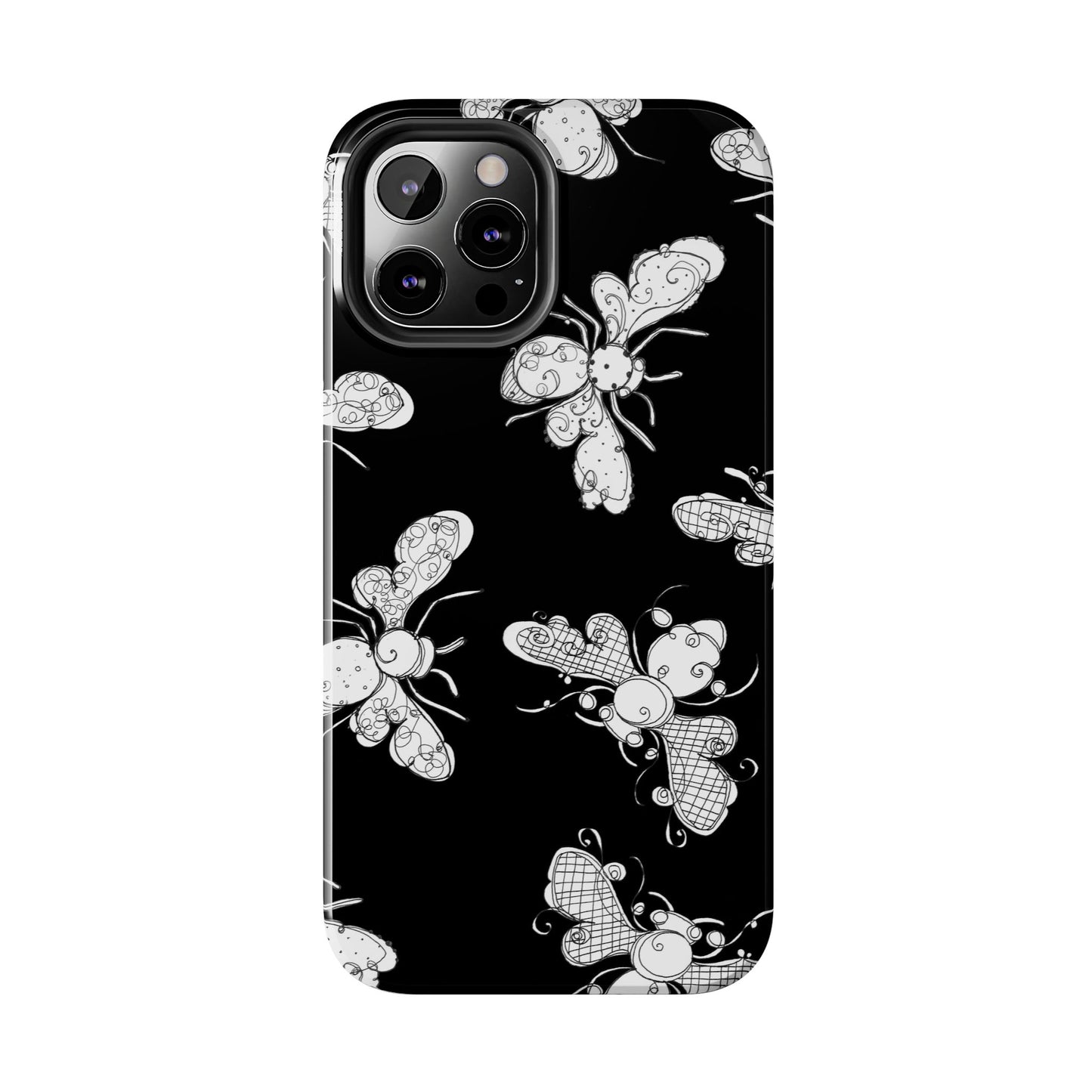 Busy Bee Black Phone Case