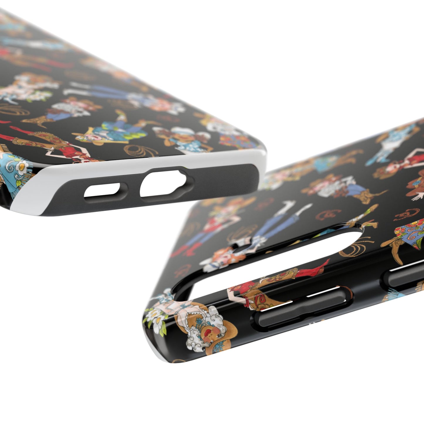 Tossed Cowgirls Black Phone Case