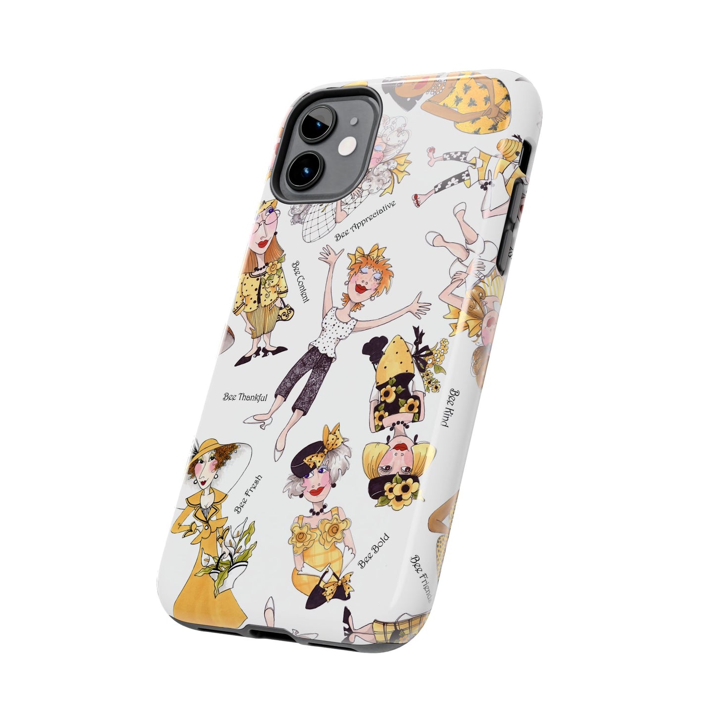 Bee Tossed White Phone Case