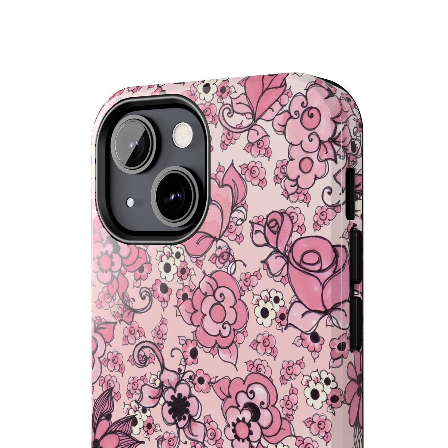 Profuse Posies Pink Phone Case