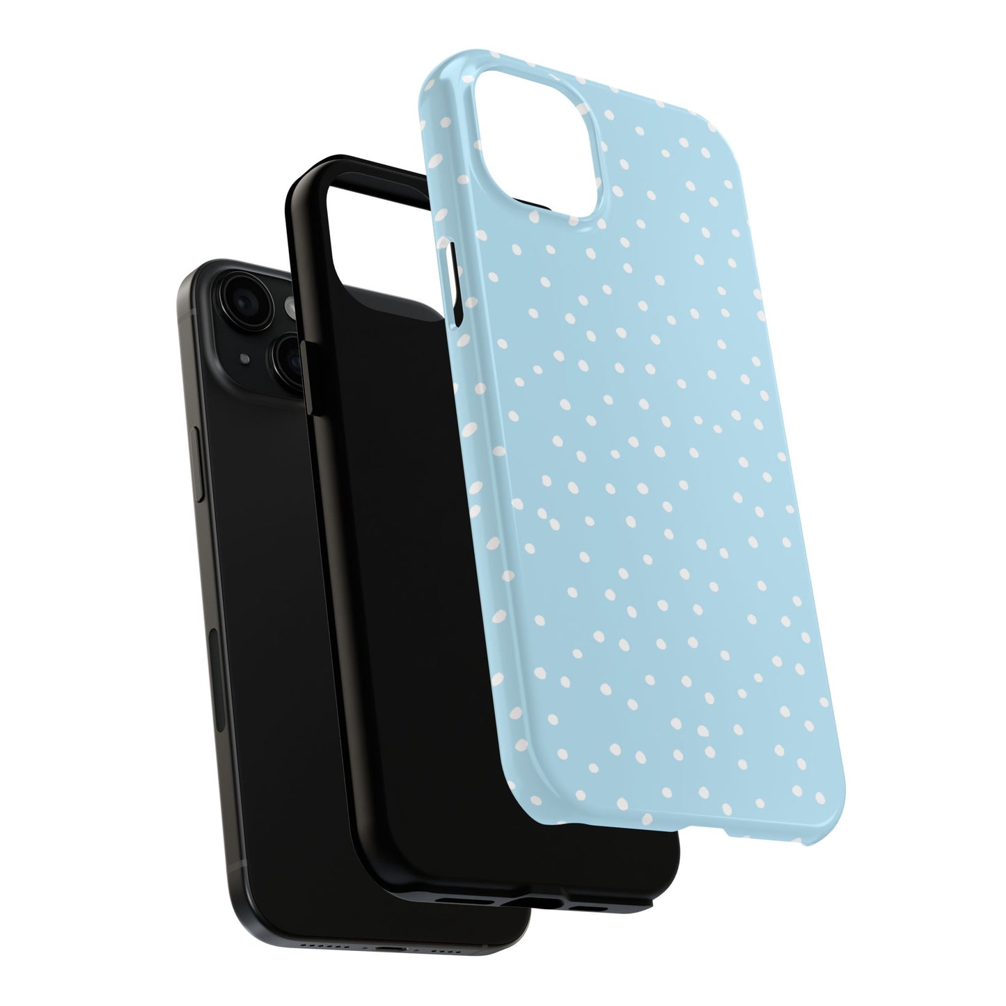 Dinky Dots Aqua / White Phone Case