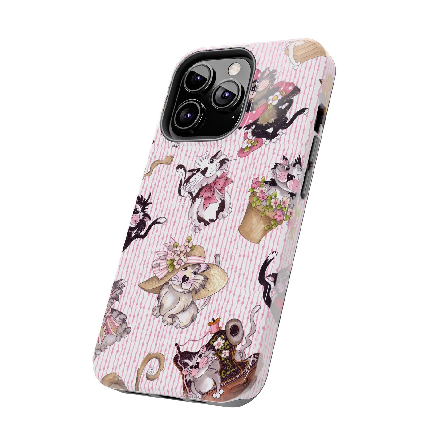 Fancy Cats Pink Phone Case