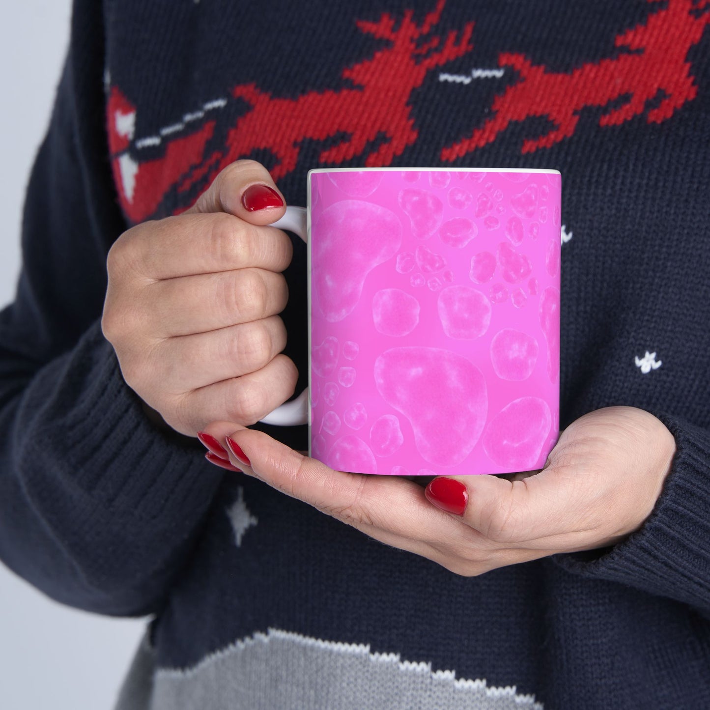 Paw Dots Cerise Cup