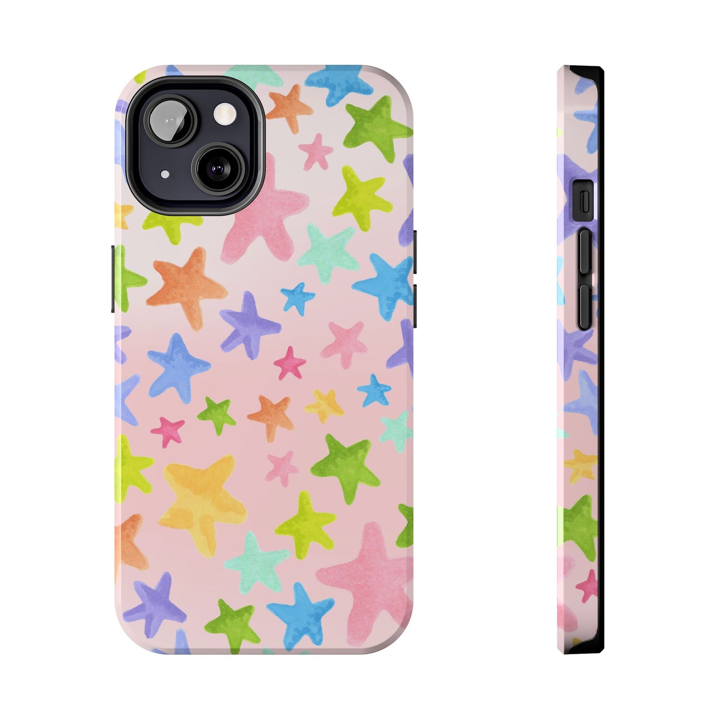 Happy Stars Pink Phone Case