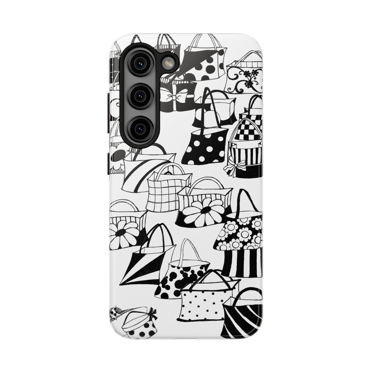 Totes White / Black Phone Case