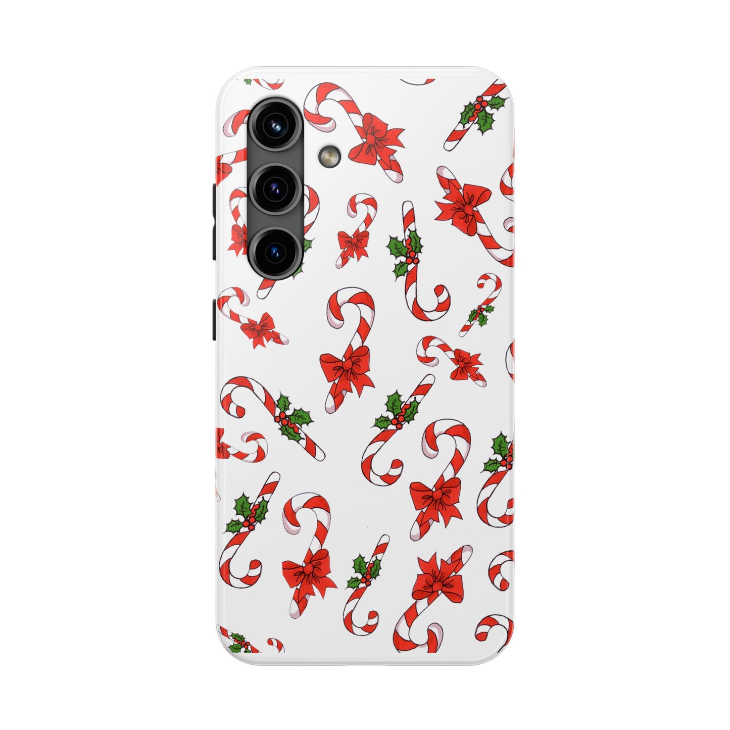 Candy Cane Crowd White Phone Case
