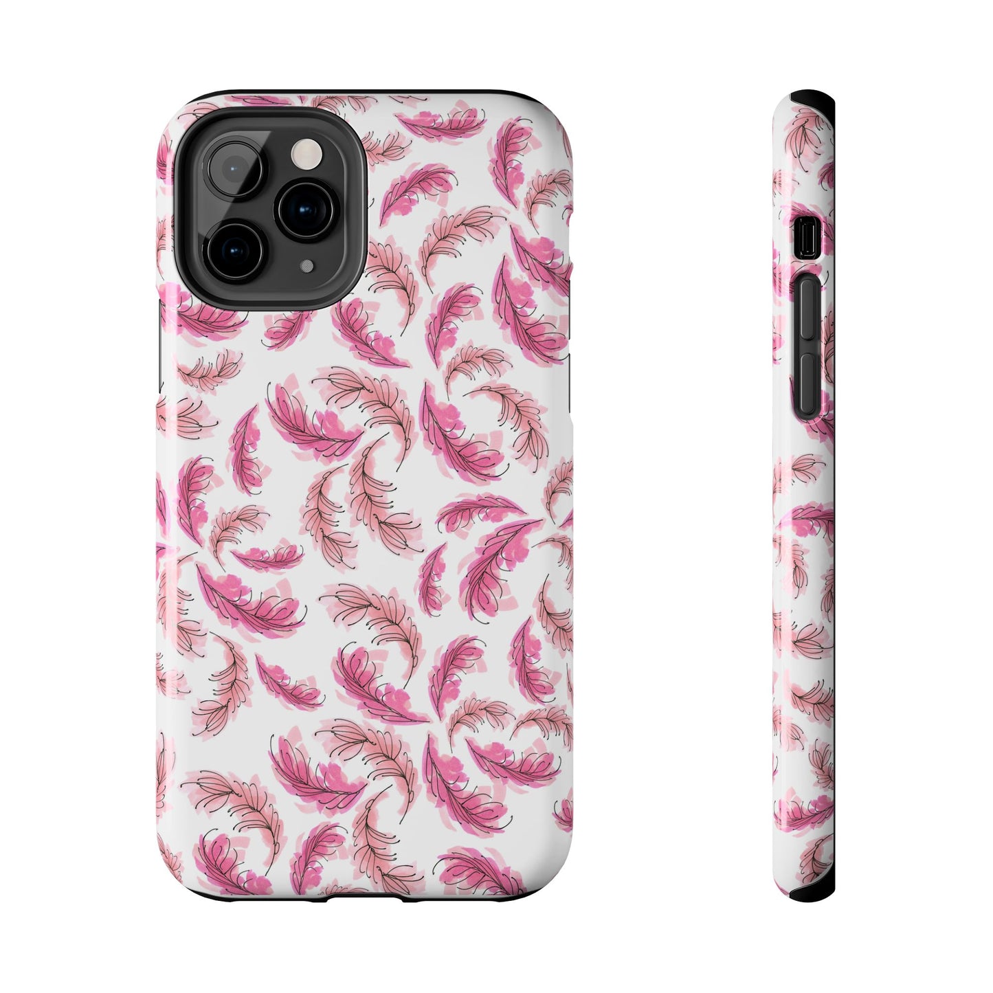 Flam Feathers White Phone Case