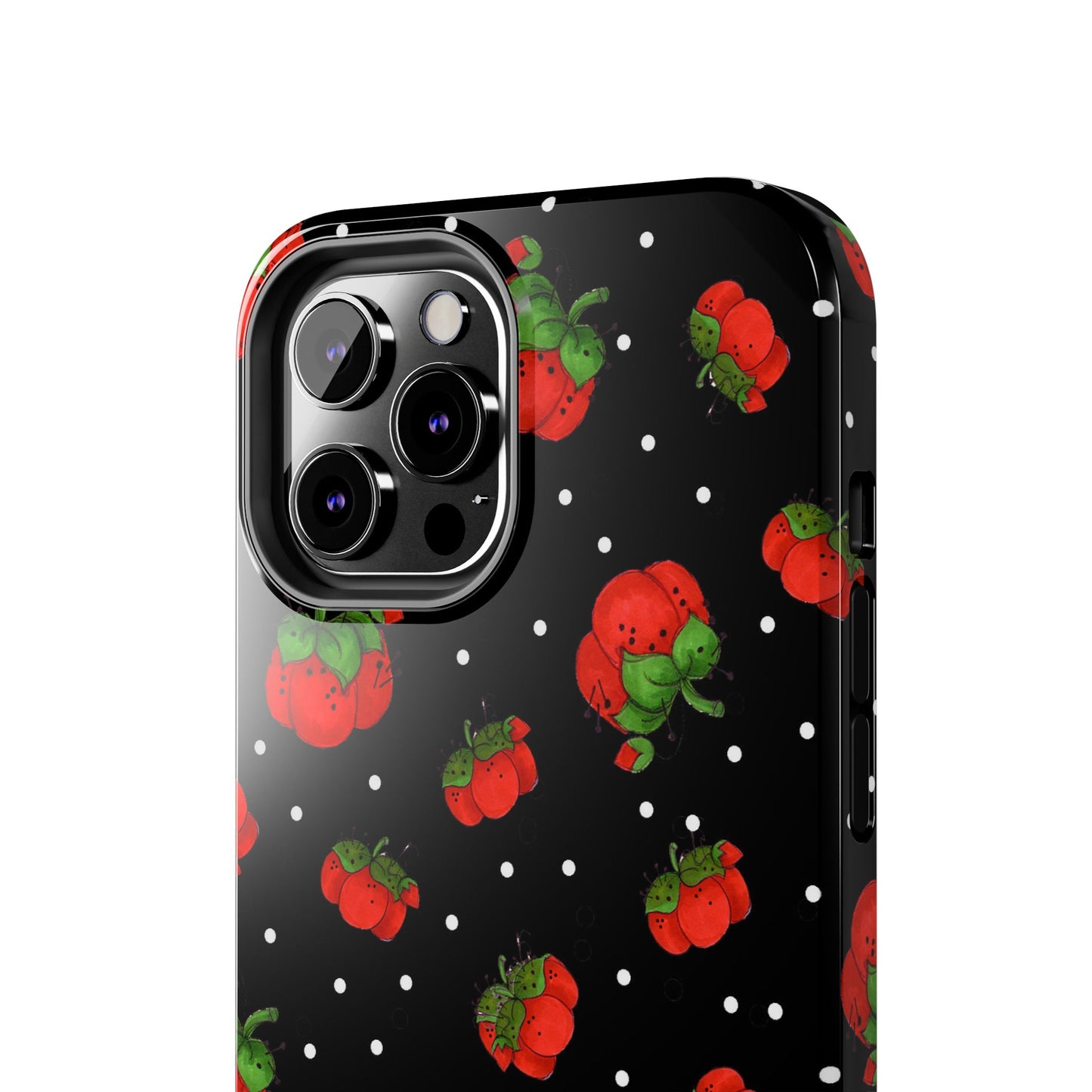 Pin Dots Black Phone Case