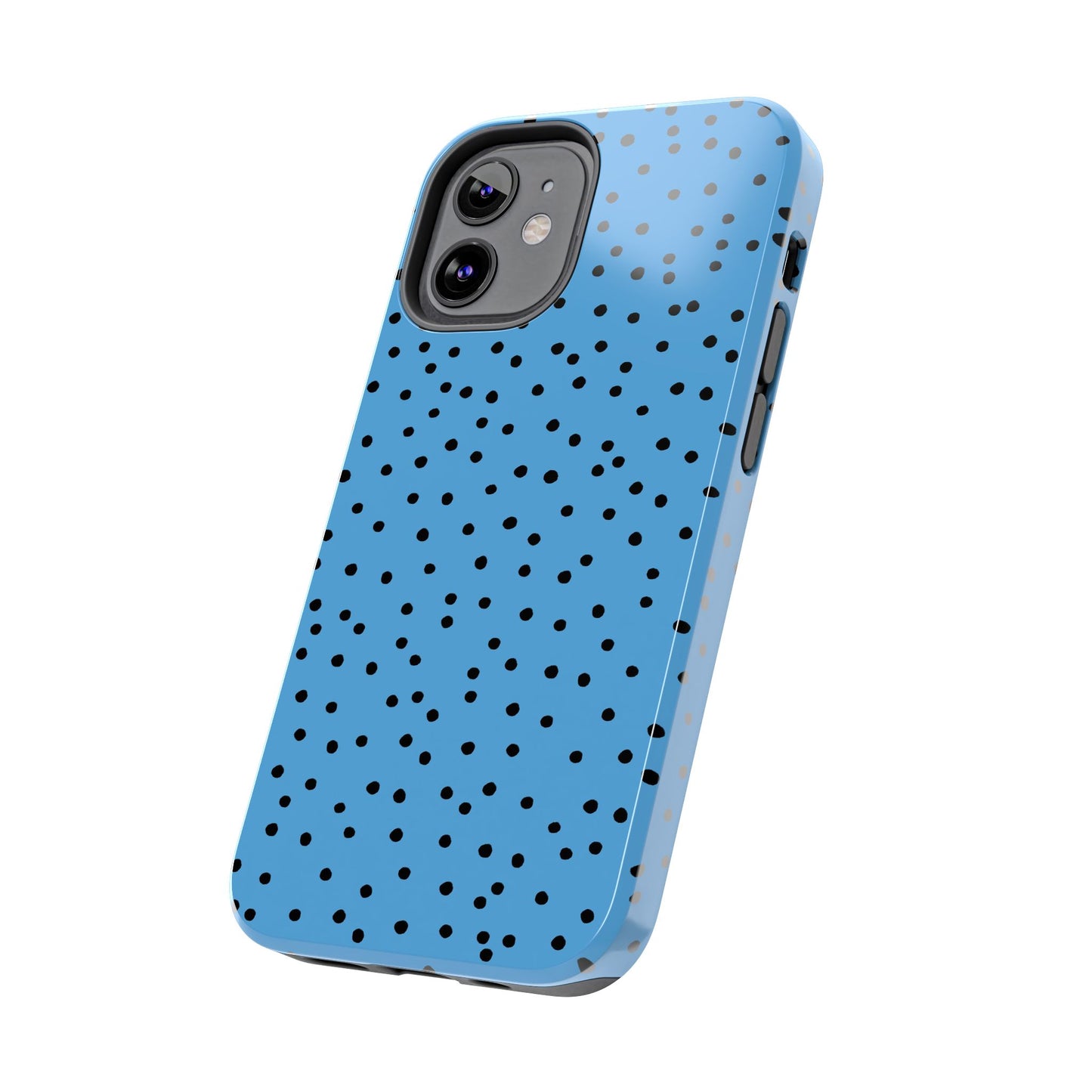 Dinky Dots Turquoise / Black Phone Case