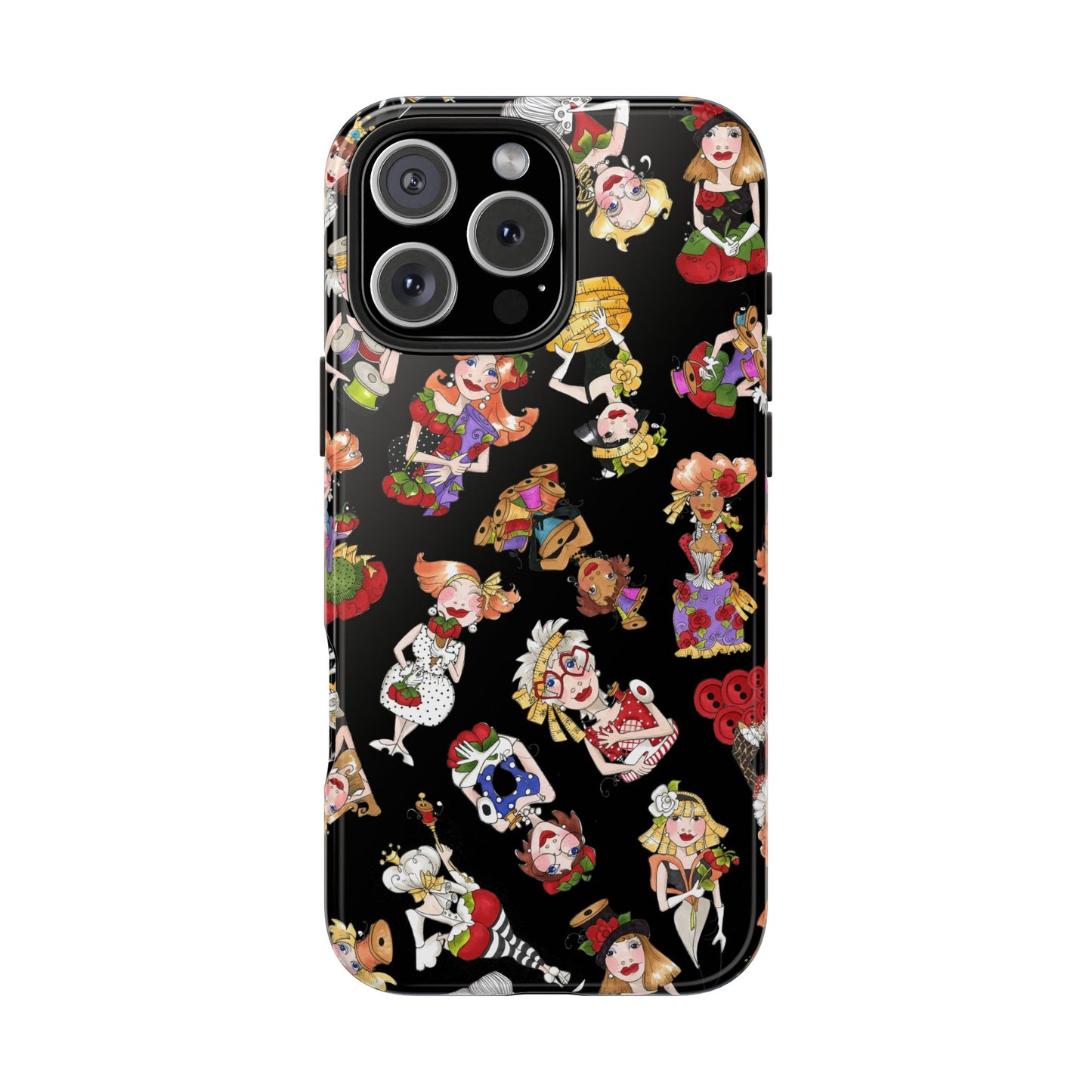 Curious Toss Black Phone Case