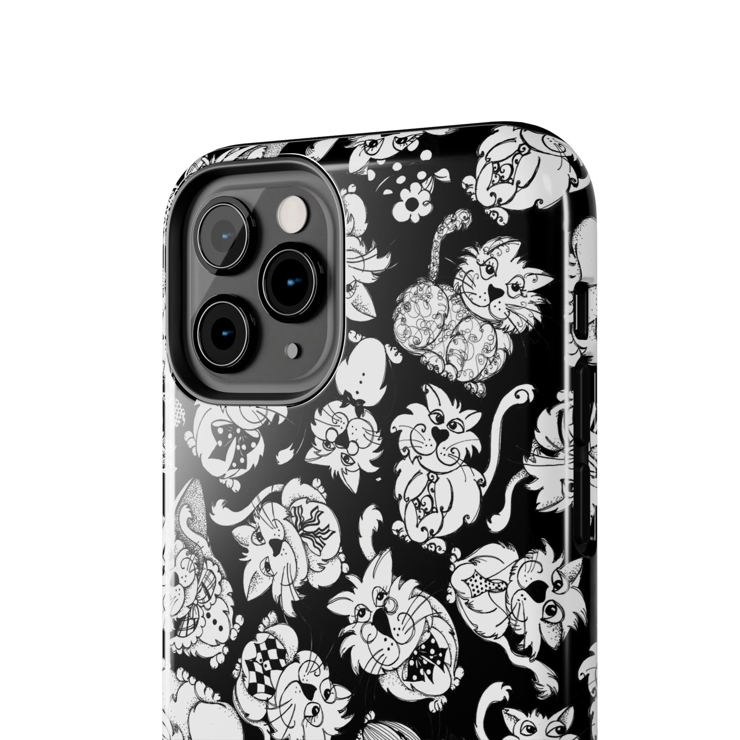 So Kitties Tossed Black Phone Case