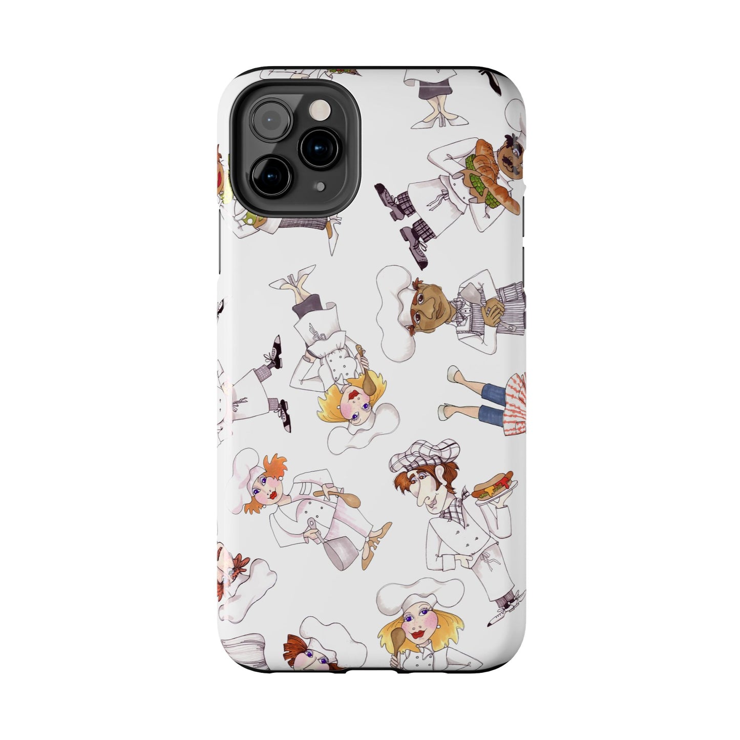 Tossed Chefs White Phone Case