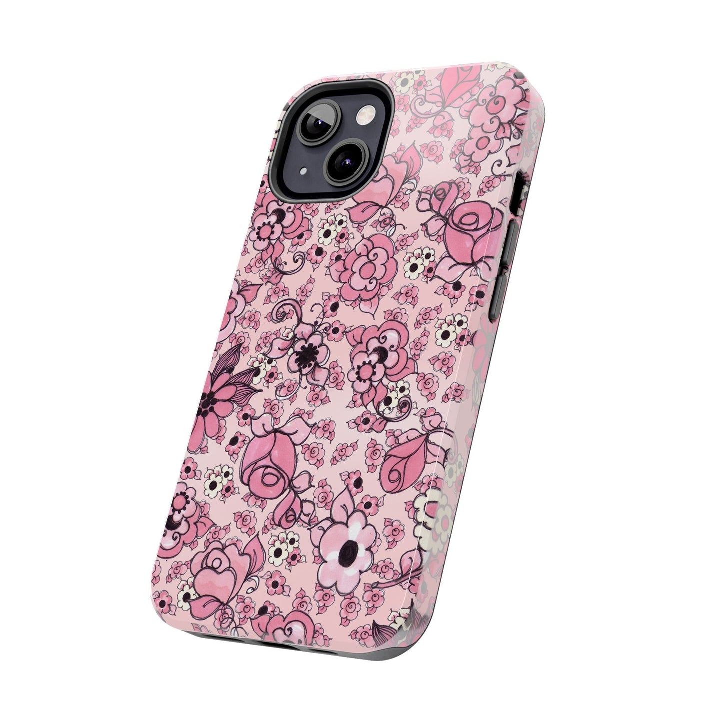 Profuse Posies Pink Phone Case