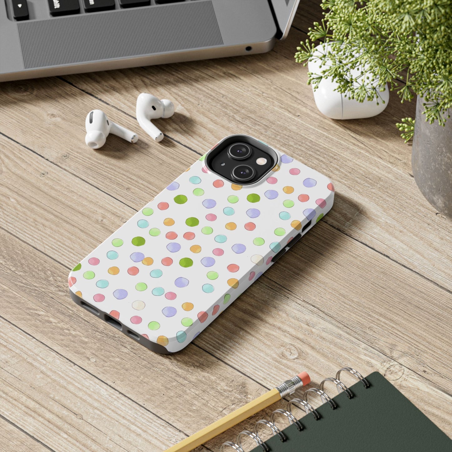 Happy Dots White Phone Case