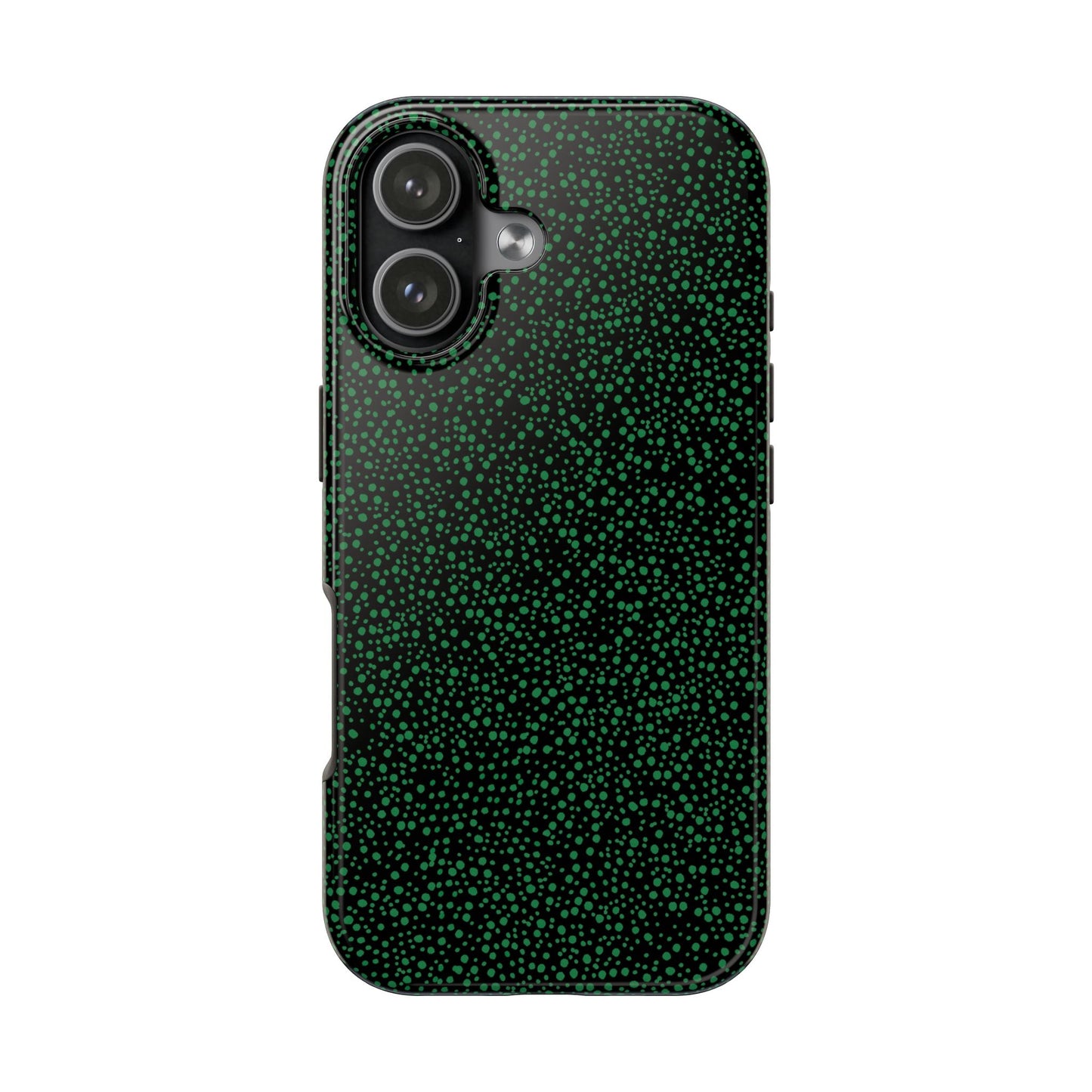Confetti Black / Green Phone Case