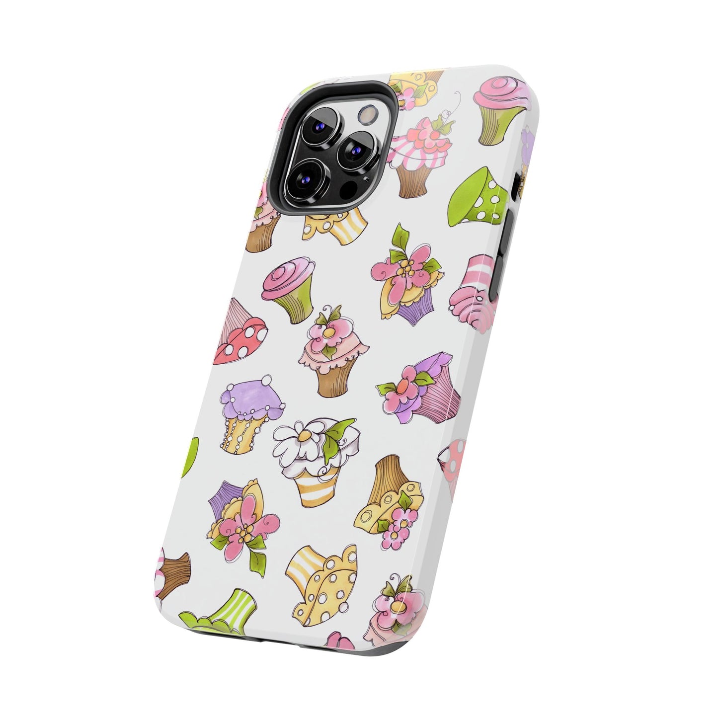 Cupcake Toss White Phone Case