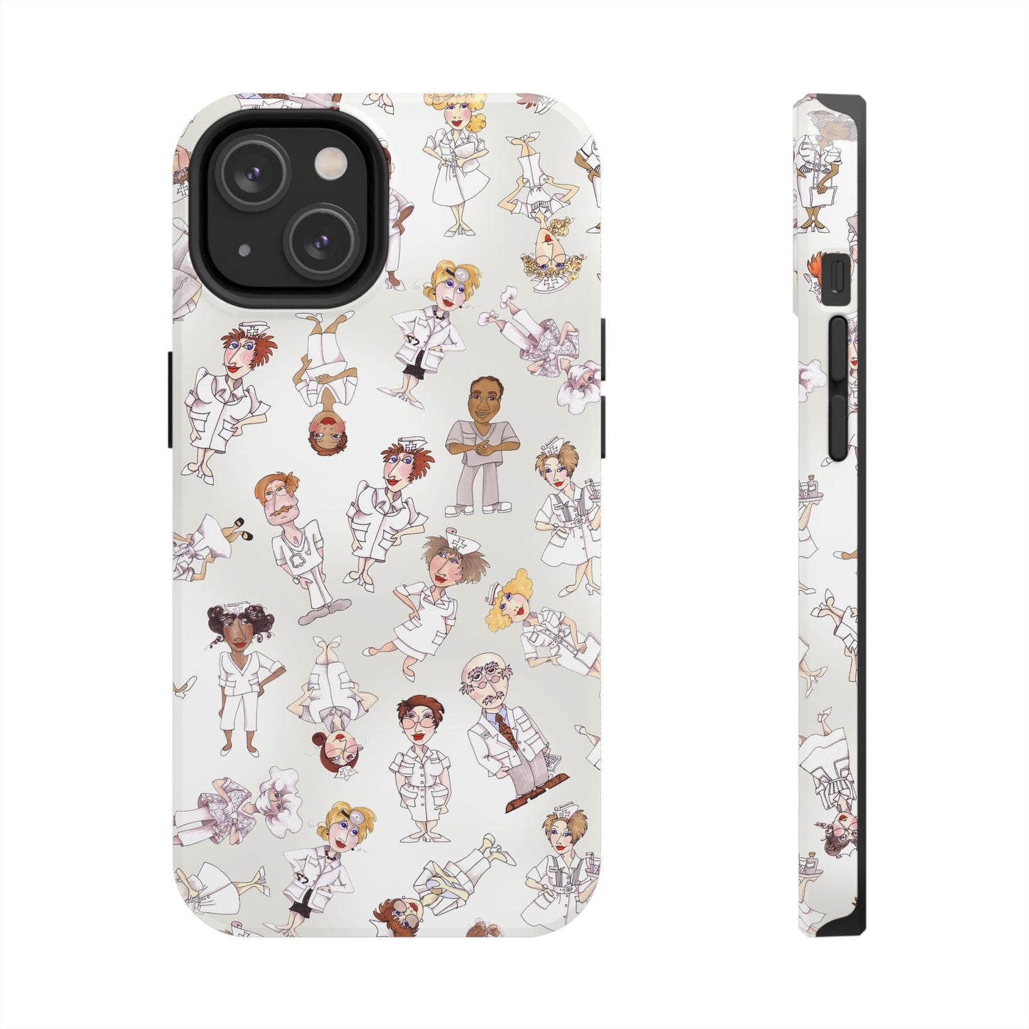 Tossed Nurses Gray Phone Case
