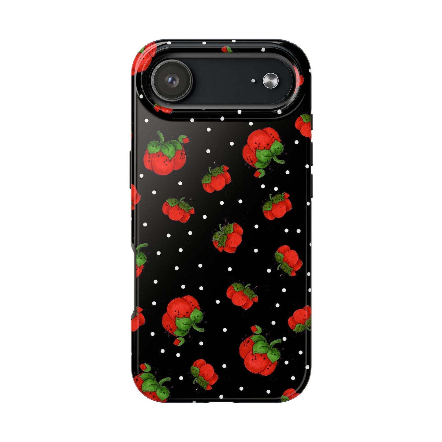 Pin Dots Black Phone Case